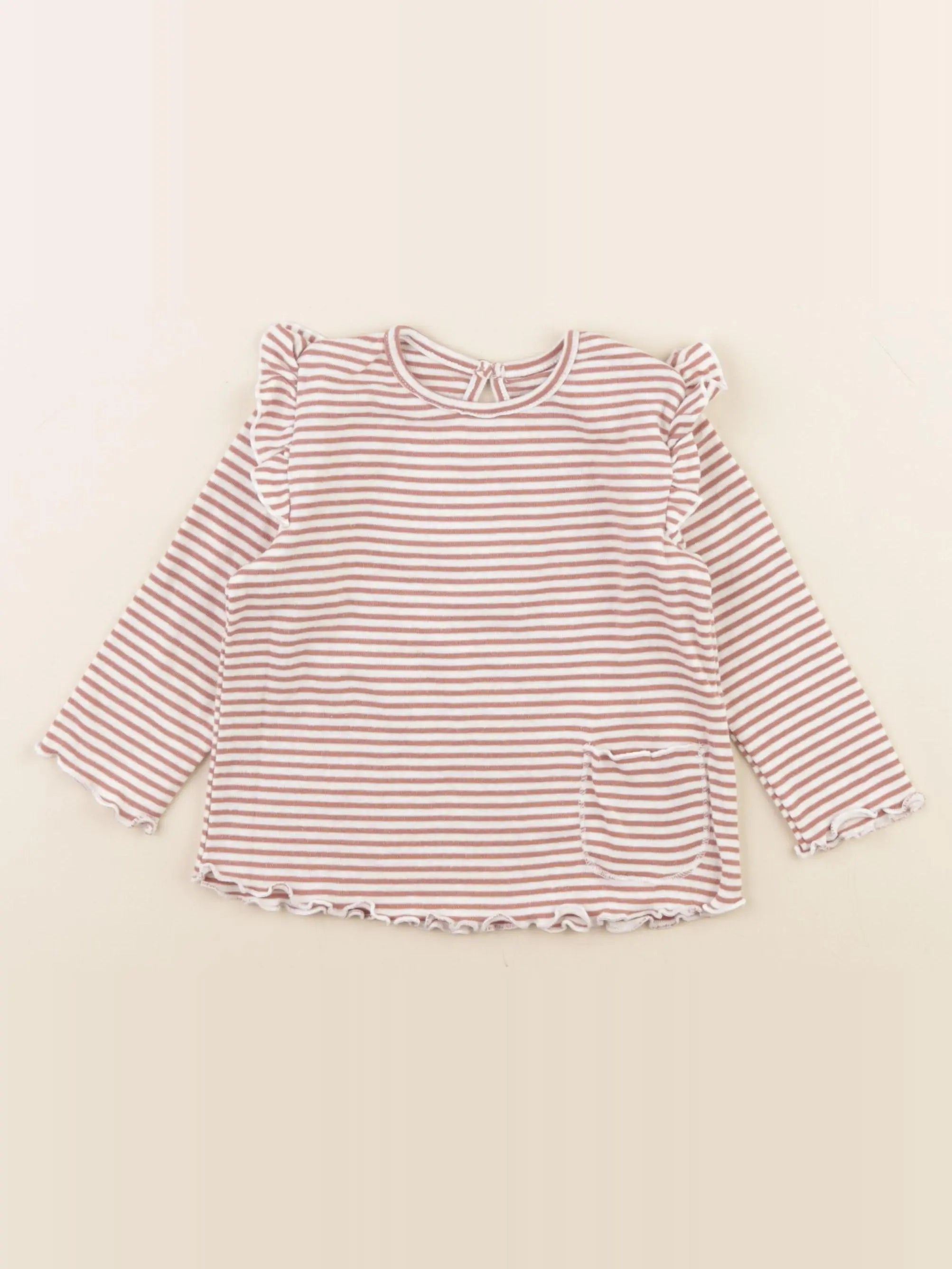 La Redoute - tee-shirt marron - 12 mois