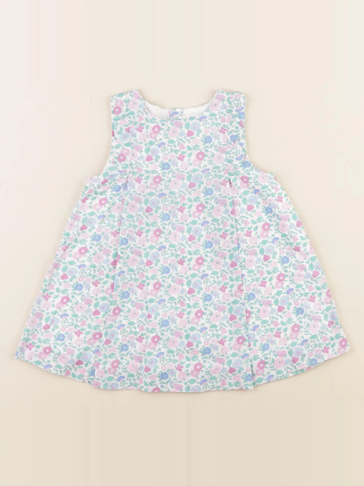 Jacadi - robe liberty vert - 12 mois