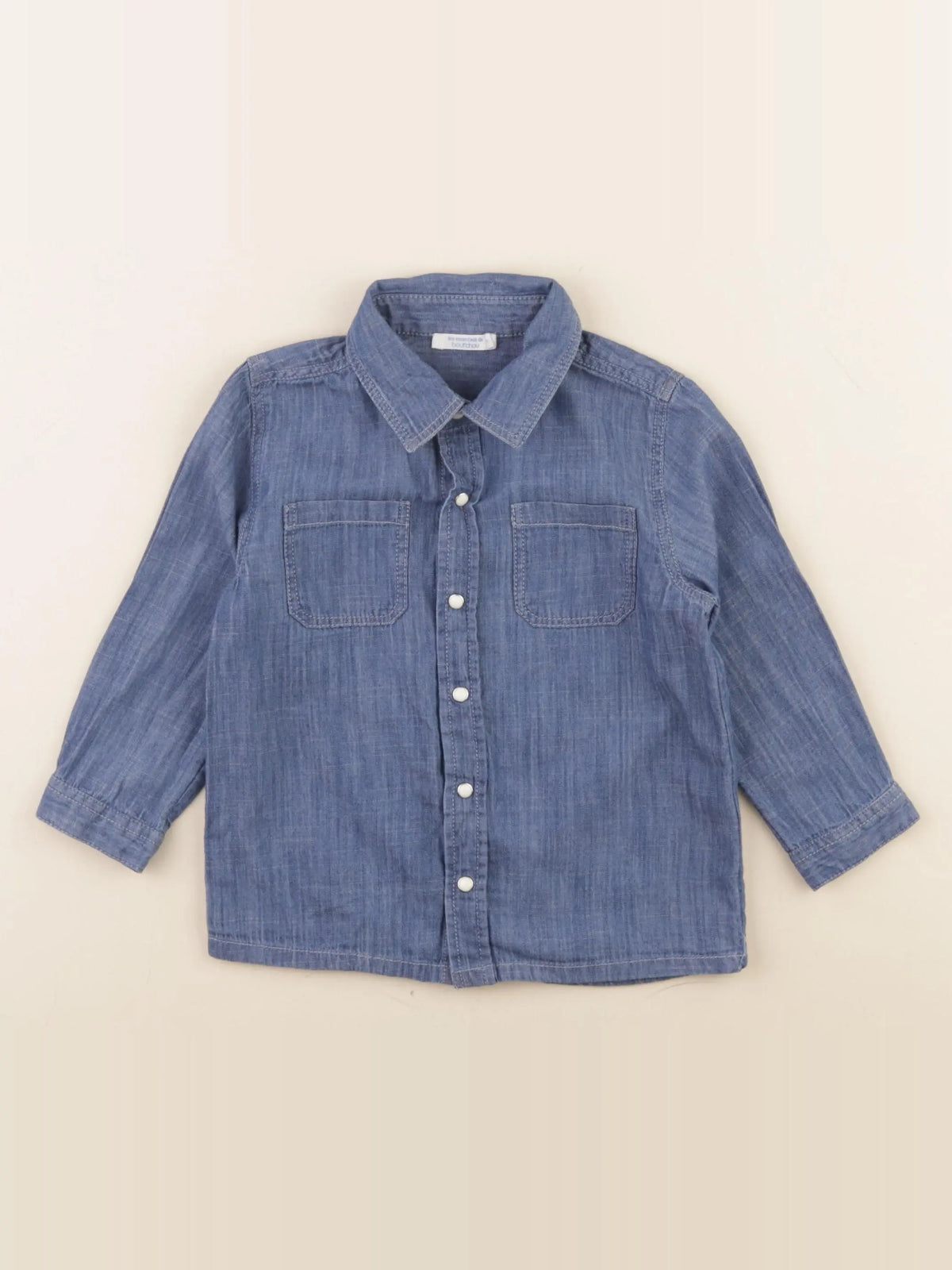 Boutchou - chemise bleu - 24 mois