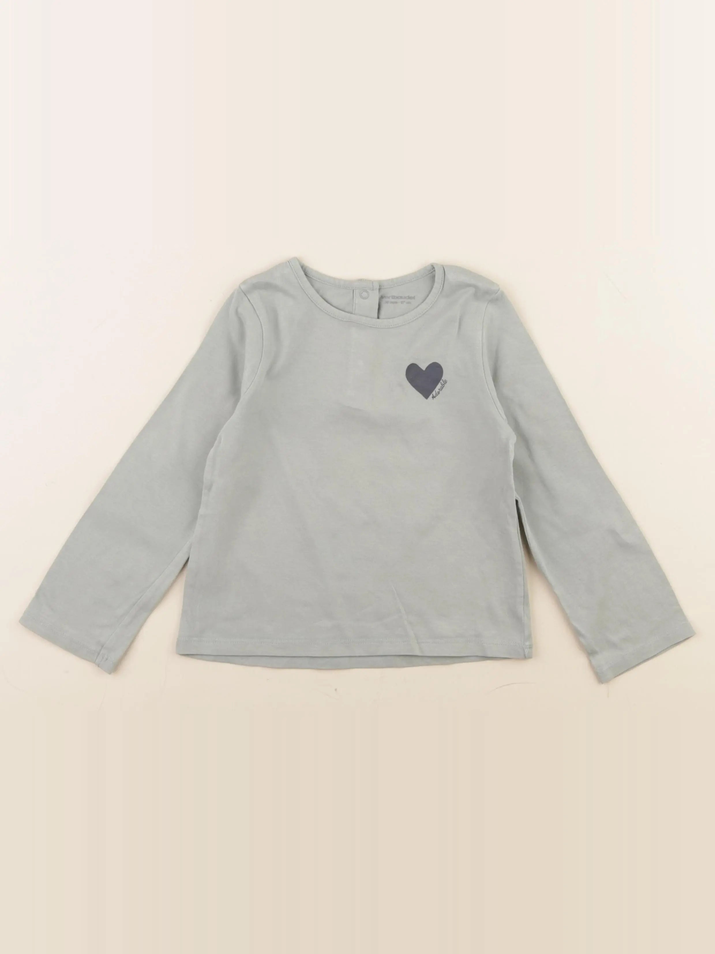 Vertbaudet - tee-shirt vert - 36 mois
