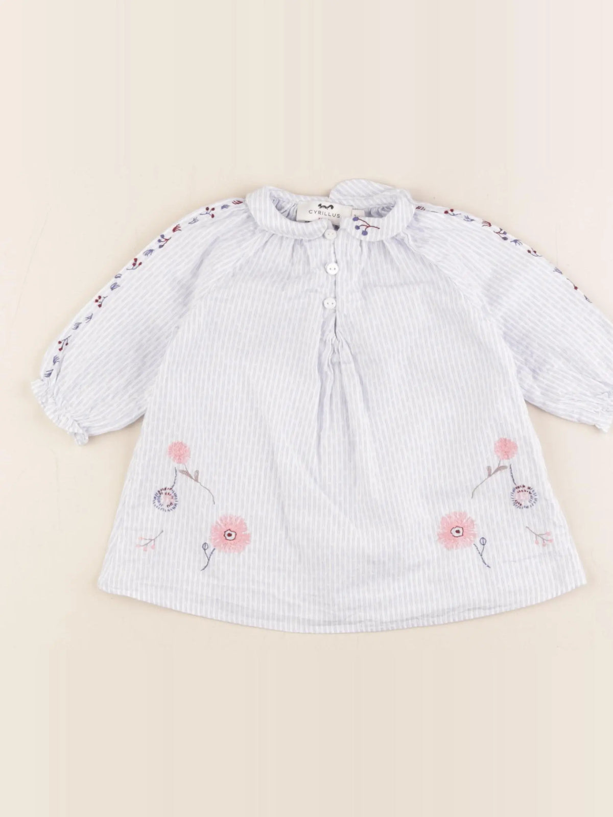 Cyrillus - robe bleu - 3 mois