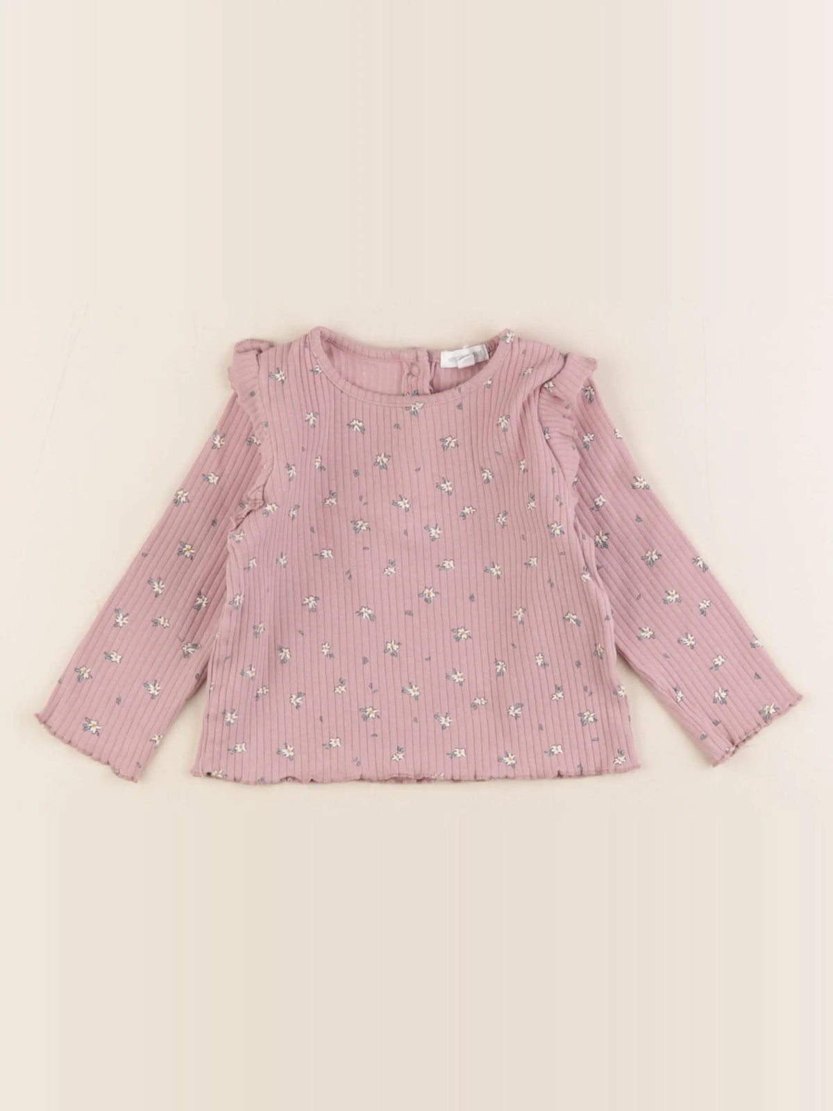 Vertbaudet - tee-shirt rose - 12 mois