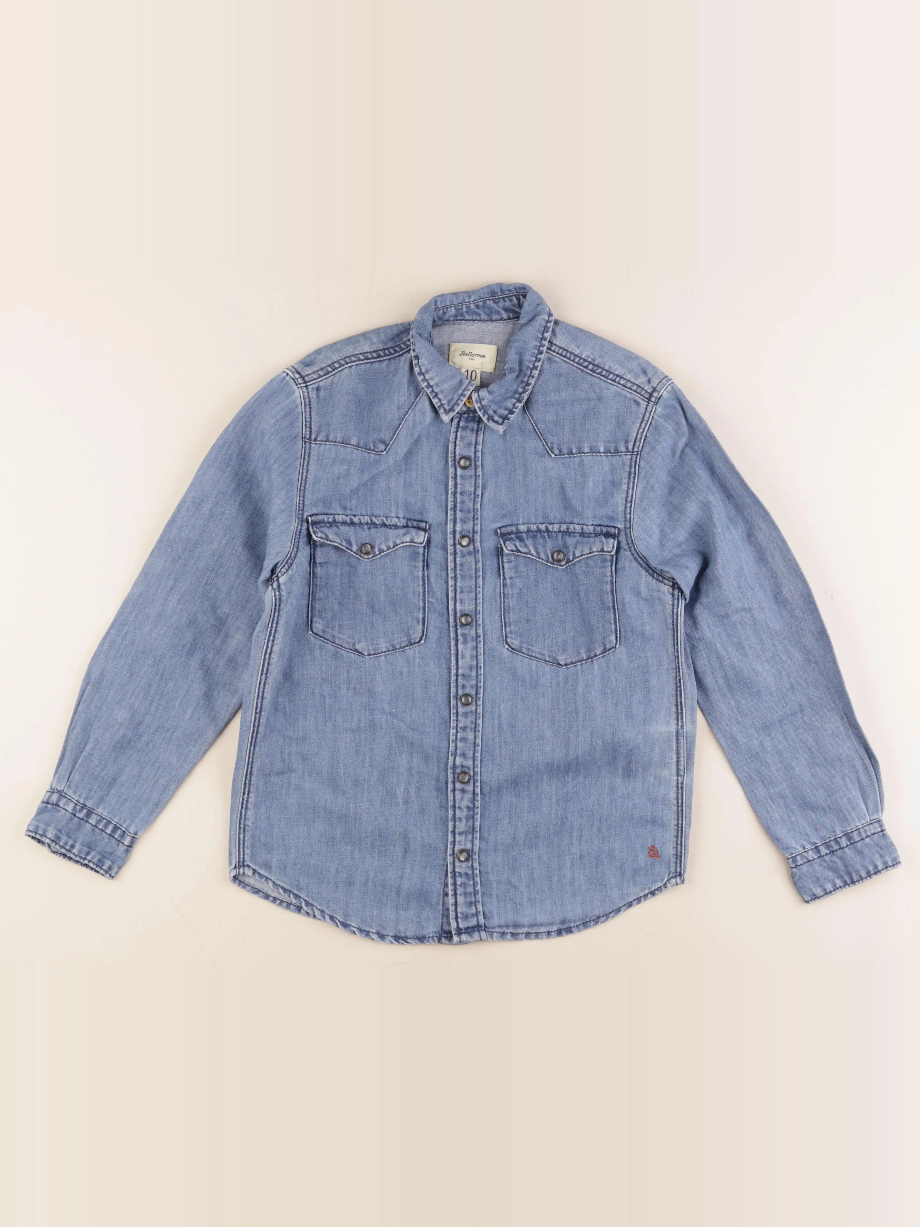 Bellerose - chemise bleu - 10 ans