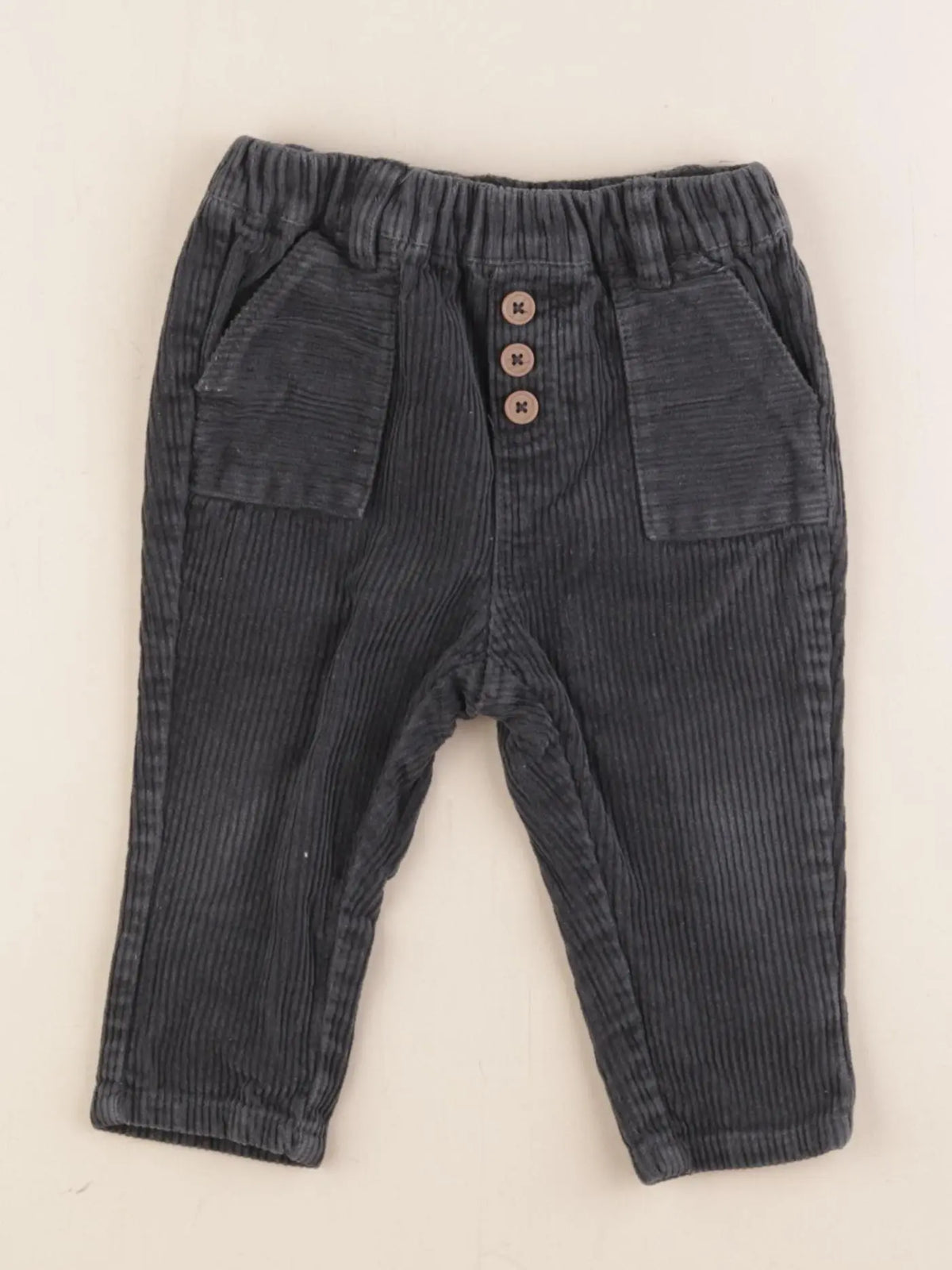 Vertbaudet - pantalon bleu - 9 mois