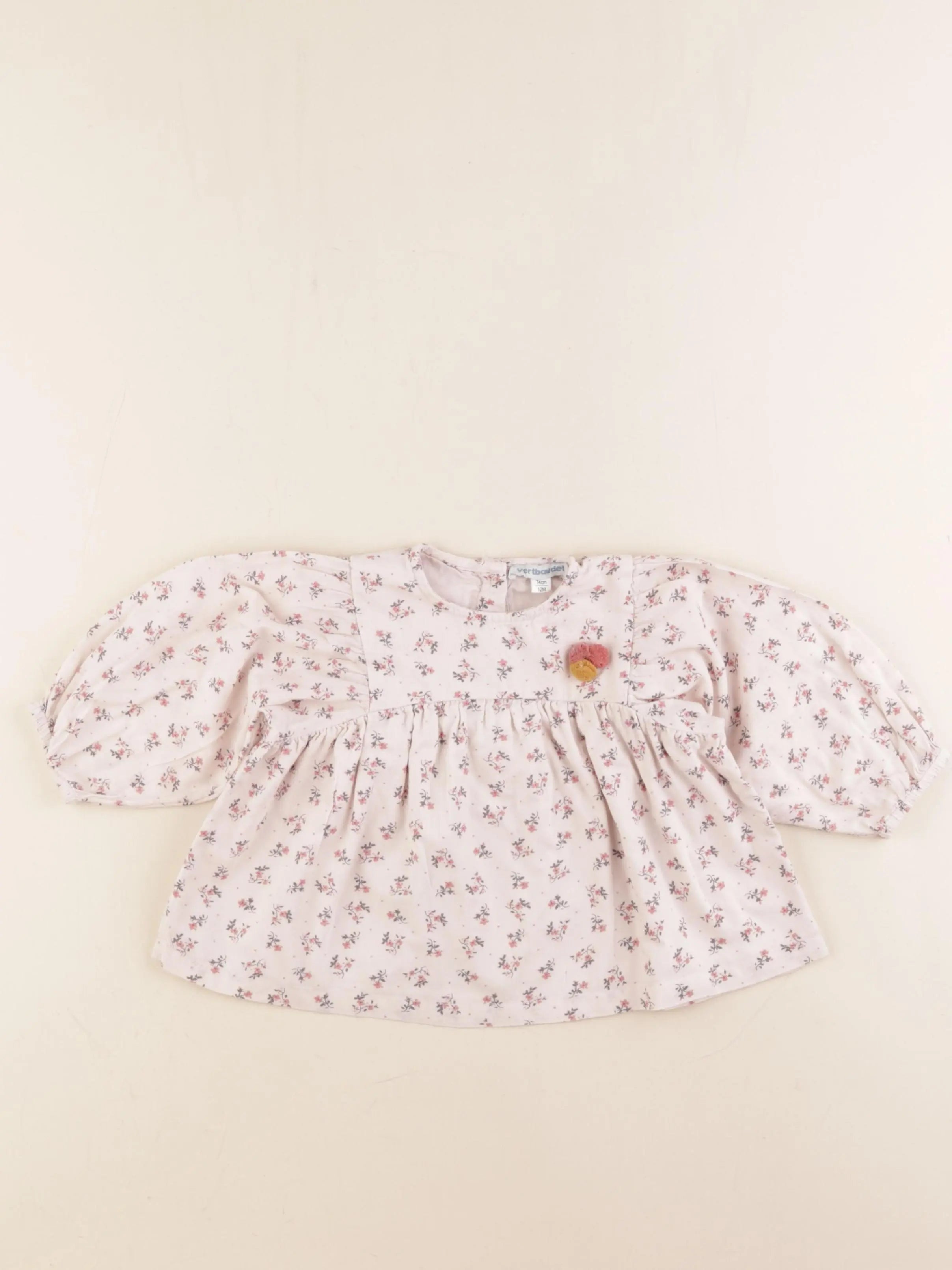 Vertbaudet - blouse multicolore - 12 mois