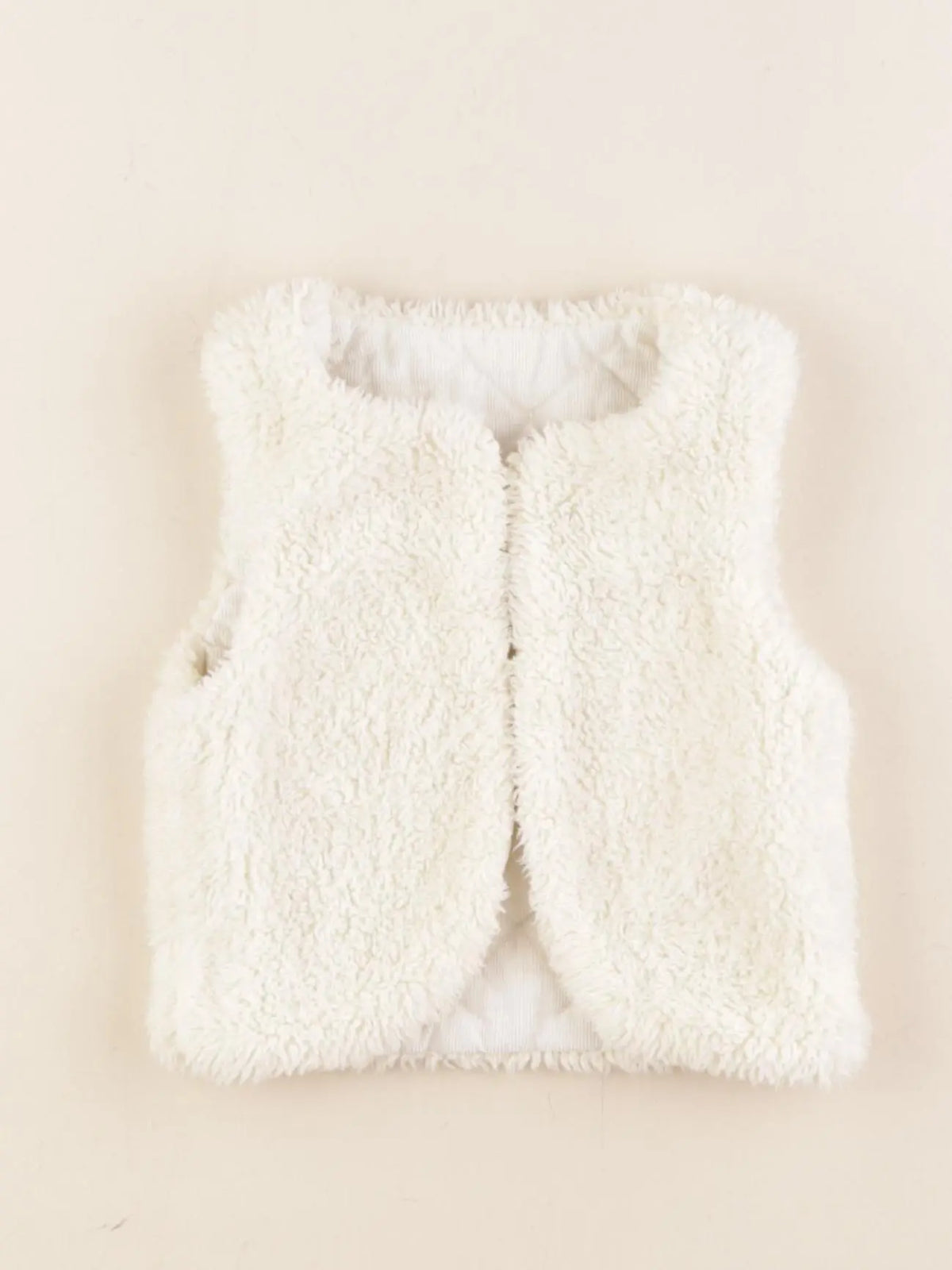 Tape à l'oeil - gilet réversible beige - 12 mois