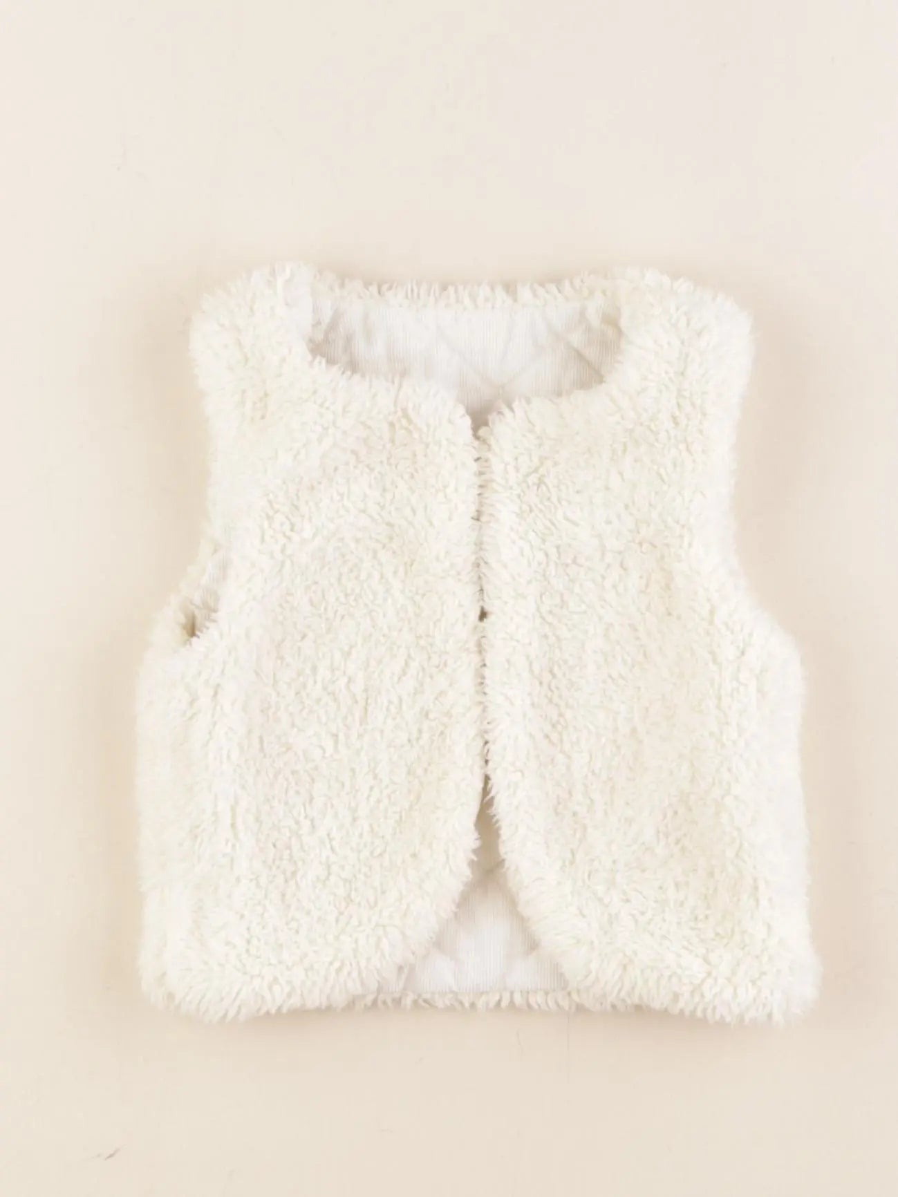 Tape à l'oeil - gilet réversible beige - 12 mois