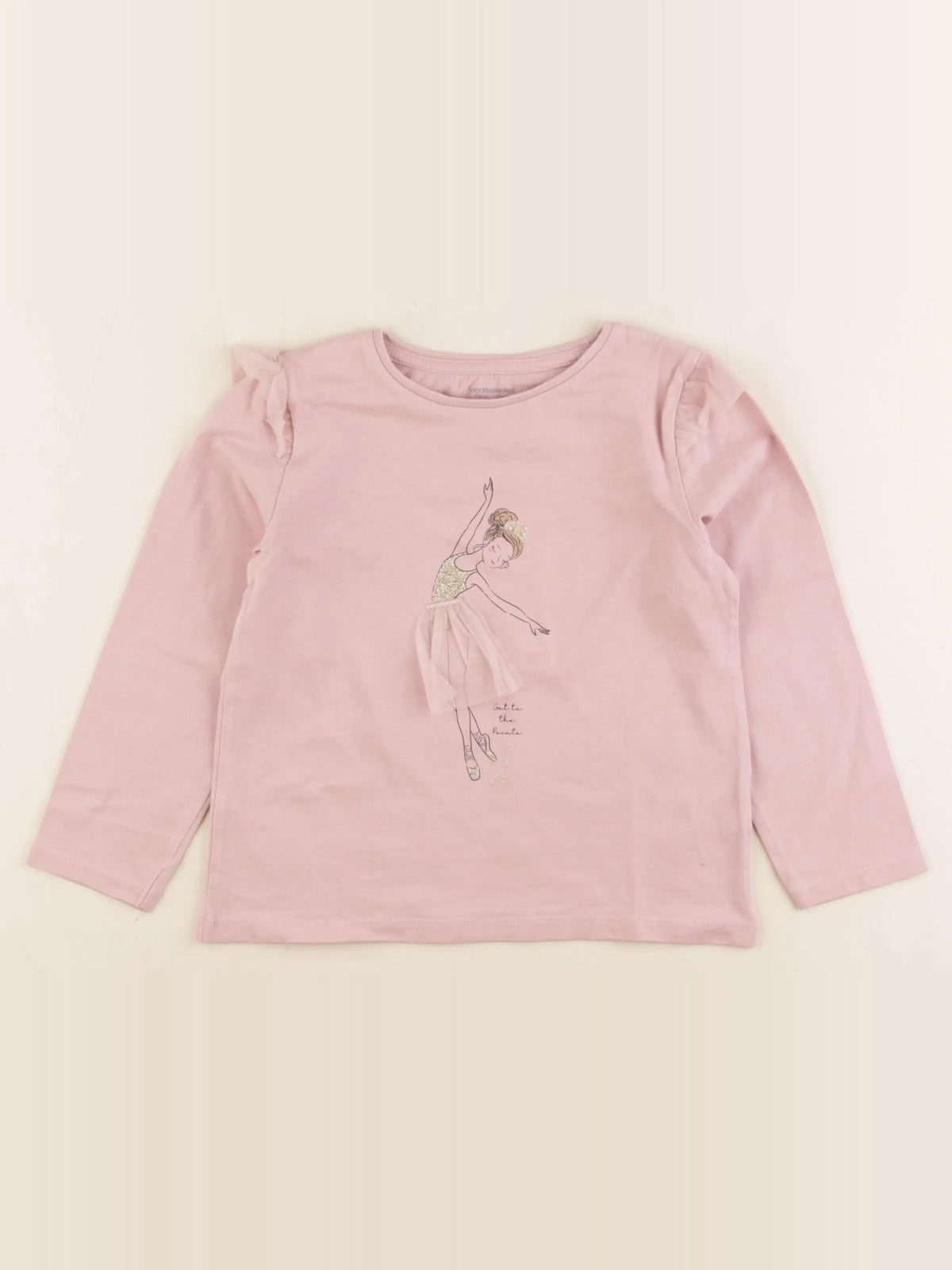 Vertbaudet - tee-shirt rose - 6 ans