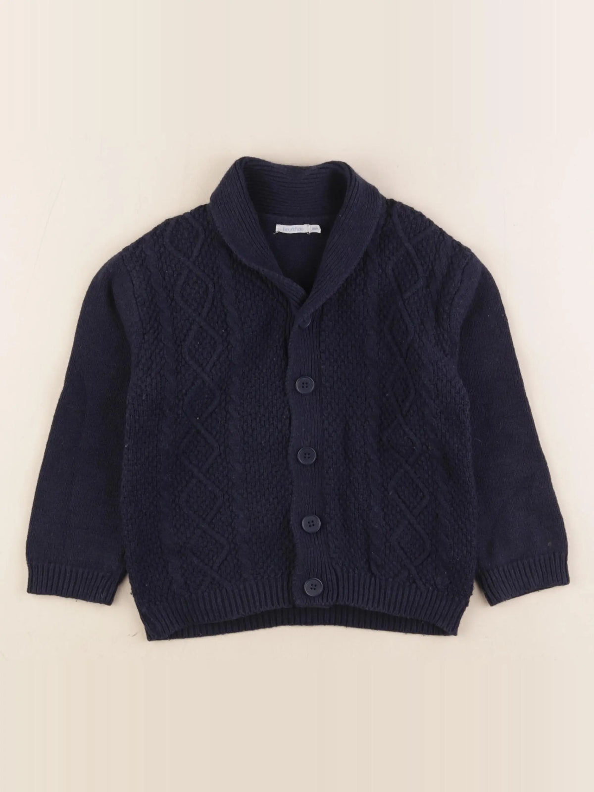 Boutchou - gilet bleu - 36 mois