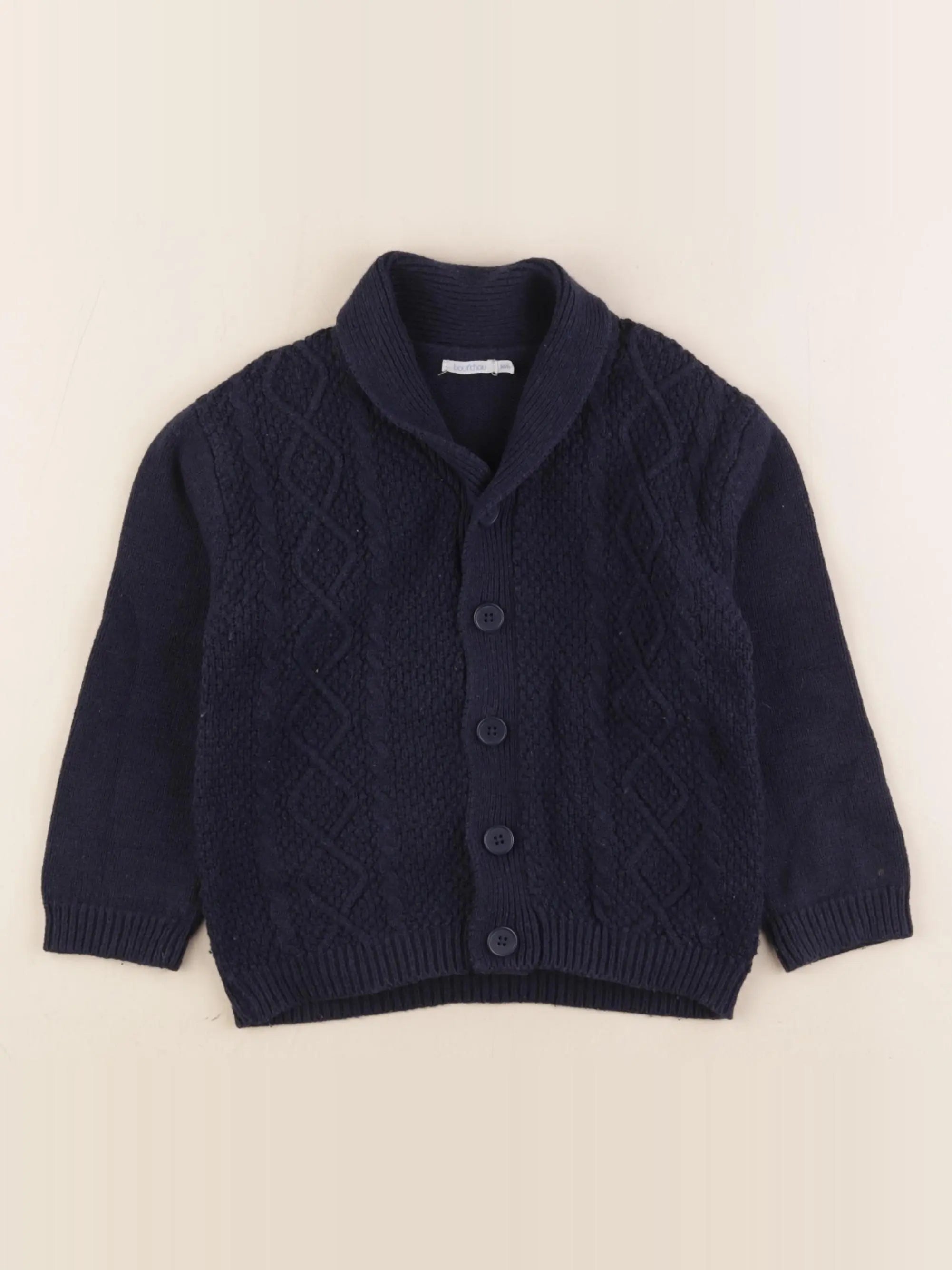 Boutchou - gilet bleu - 36 mois