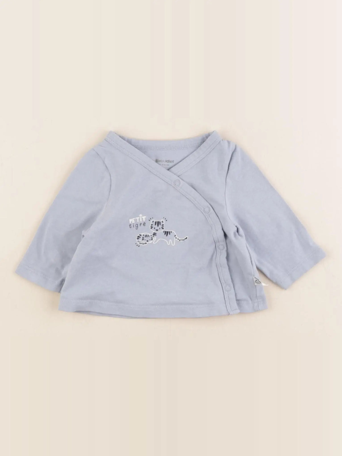 Vertbaudet - tee-shirt bleu - 1 mois