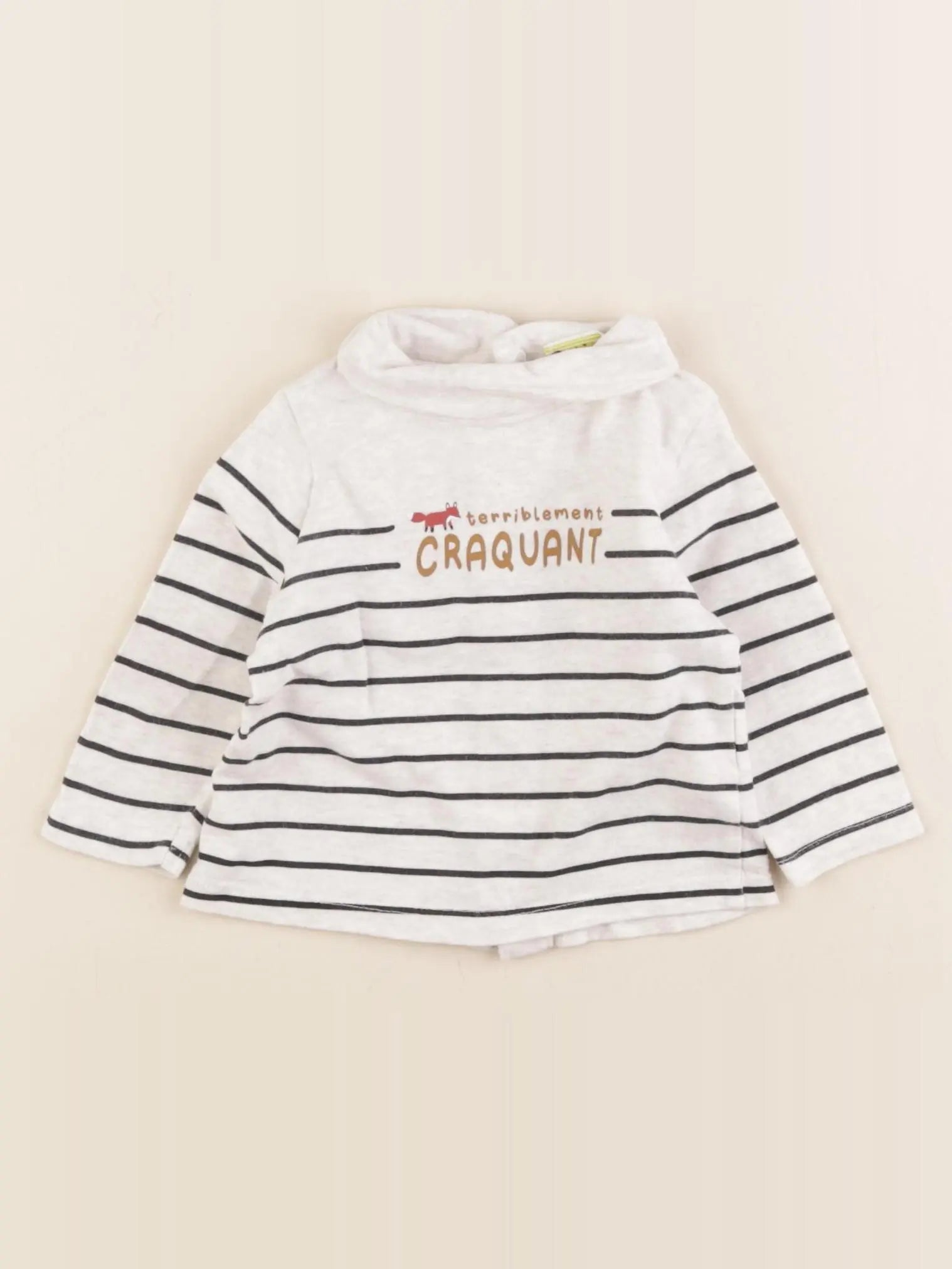 Tape à l'oeil - sous-pull beige, bleu - 3 mois