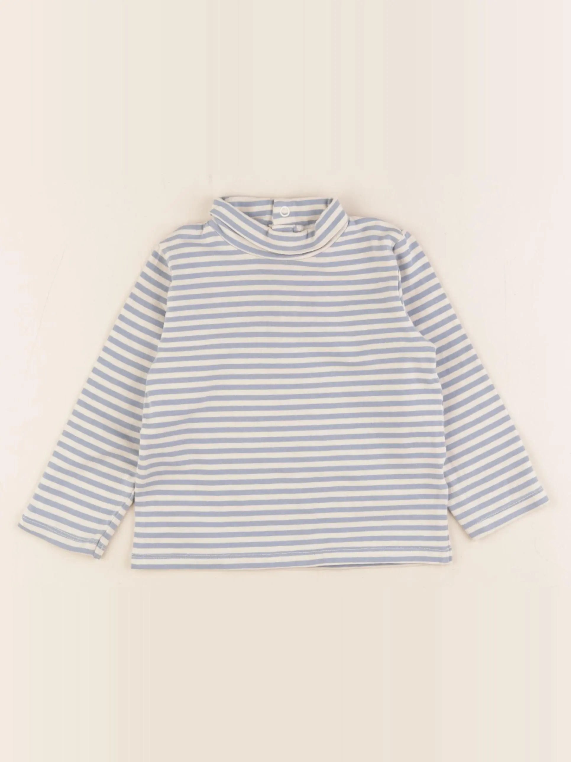 Vertbaudet - sous-pull bleu - 18 mois