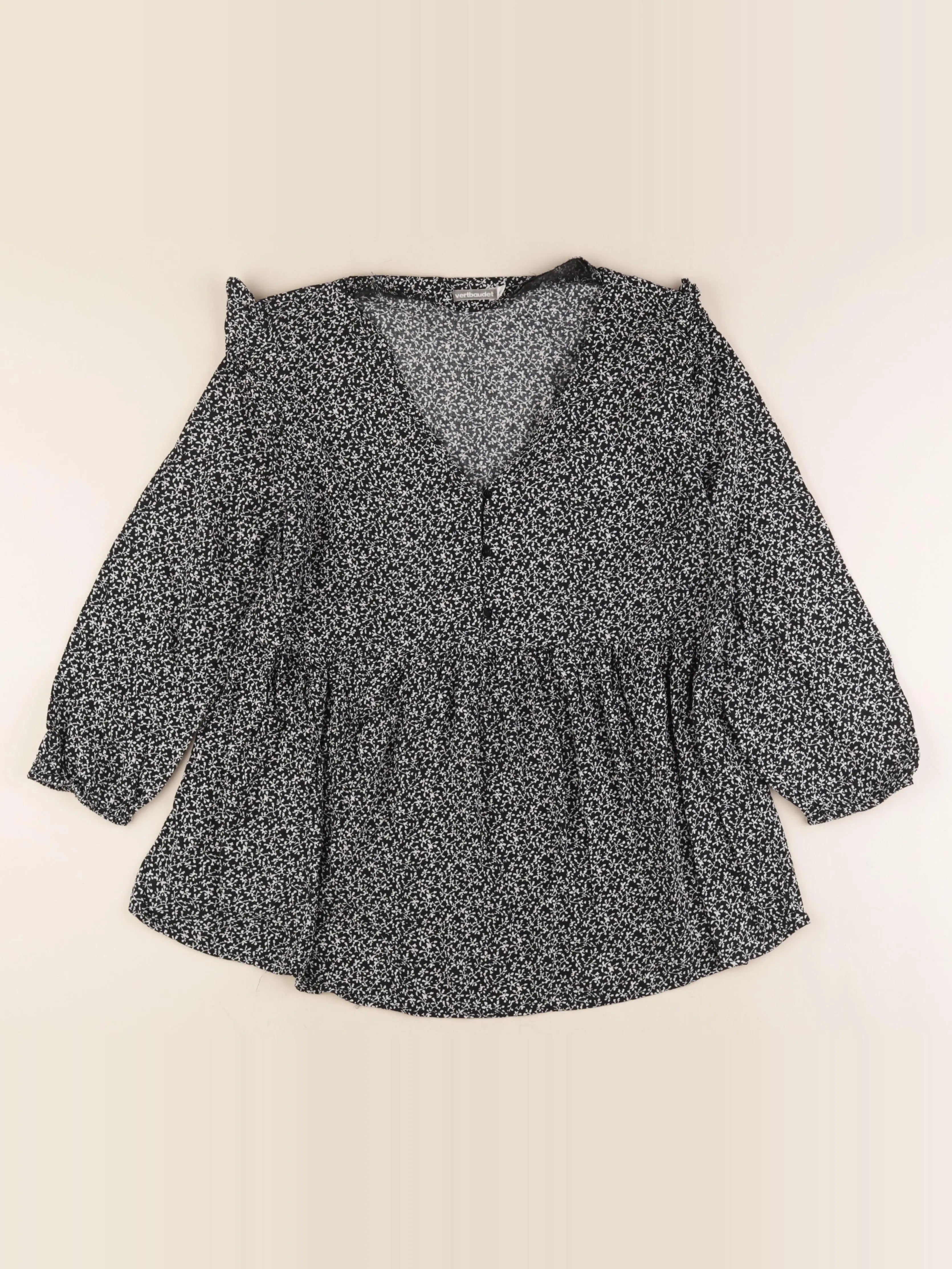 Vertbaudet - blouse grossesse noir, blanc - 42