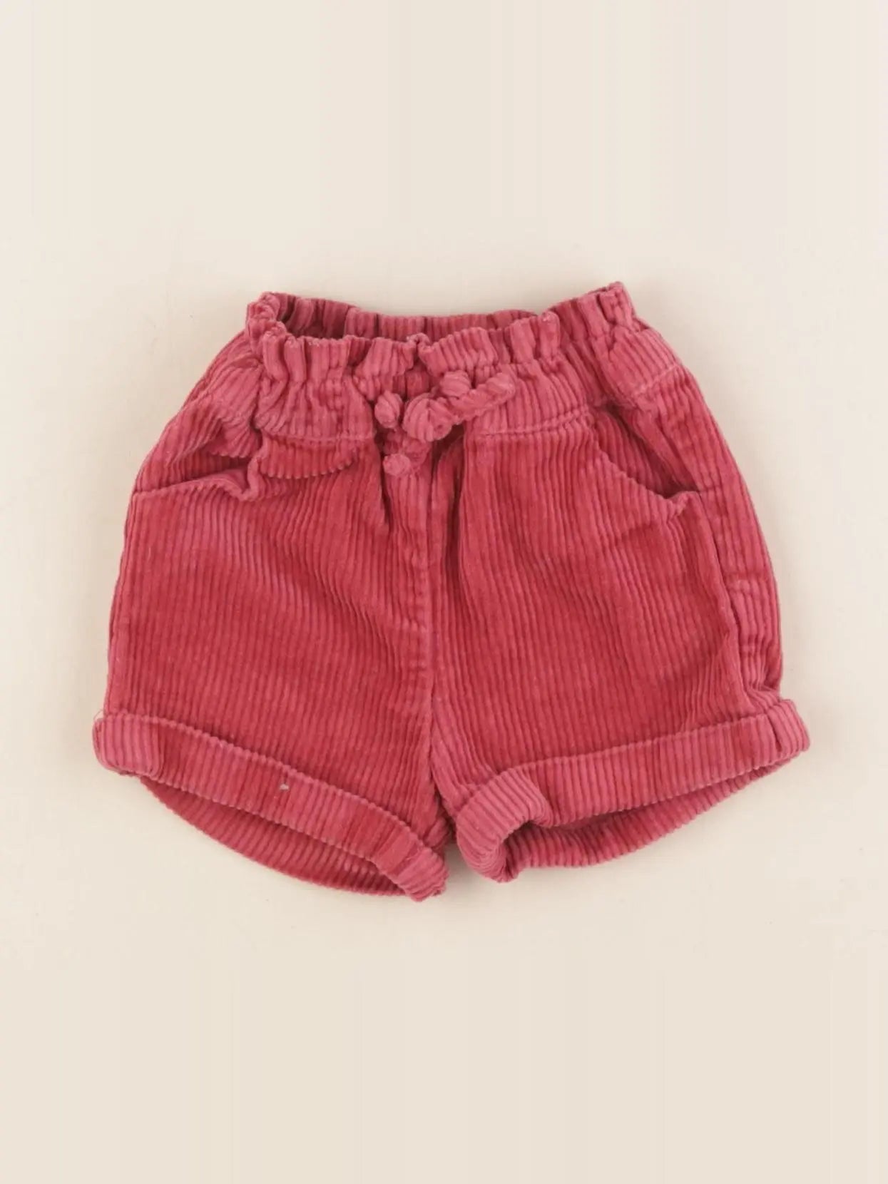 Vertbaudet - short rouge - 3 mois