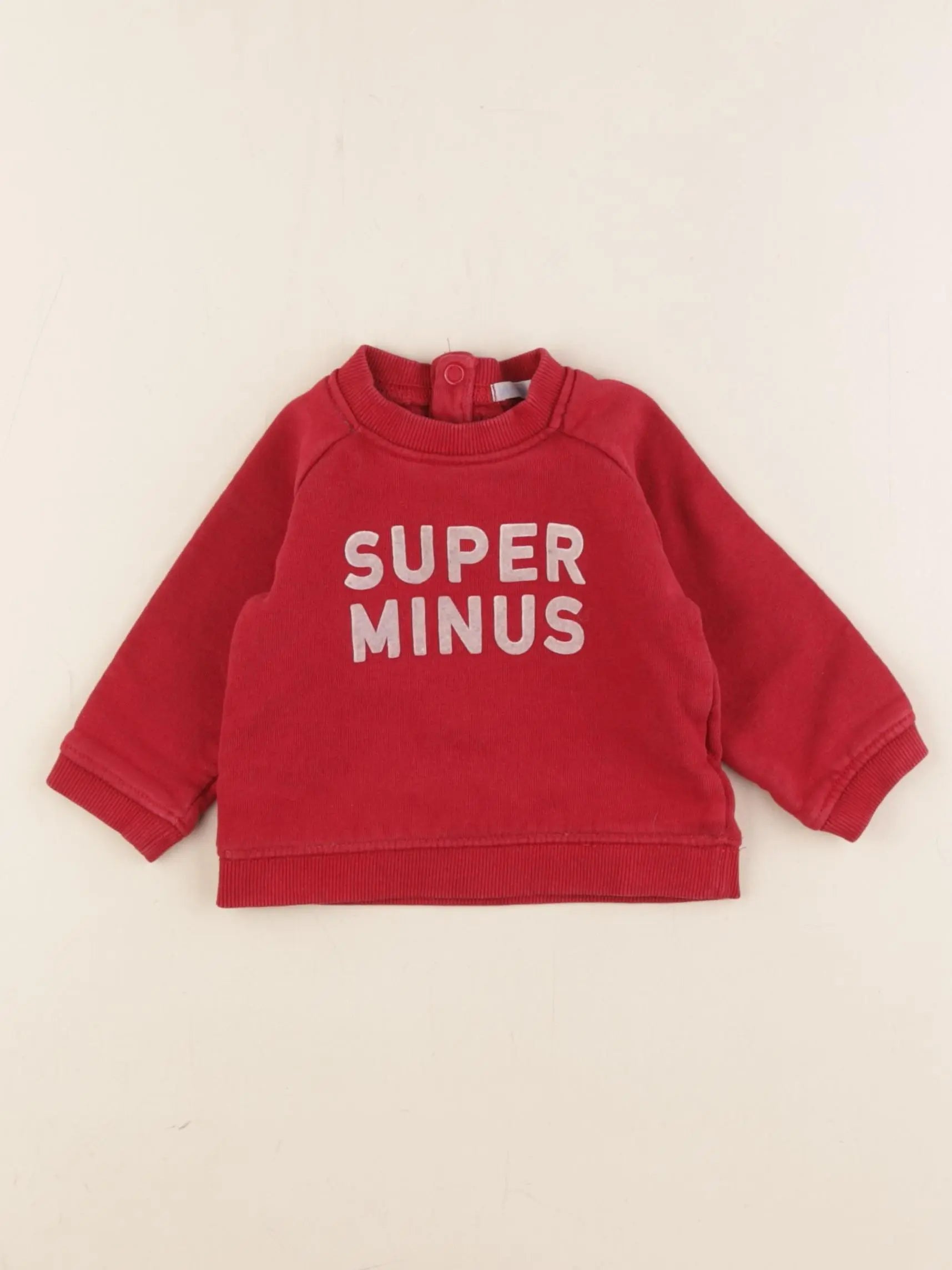 Boutchou - sweat rouge - 6 mois