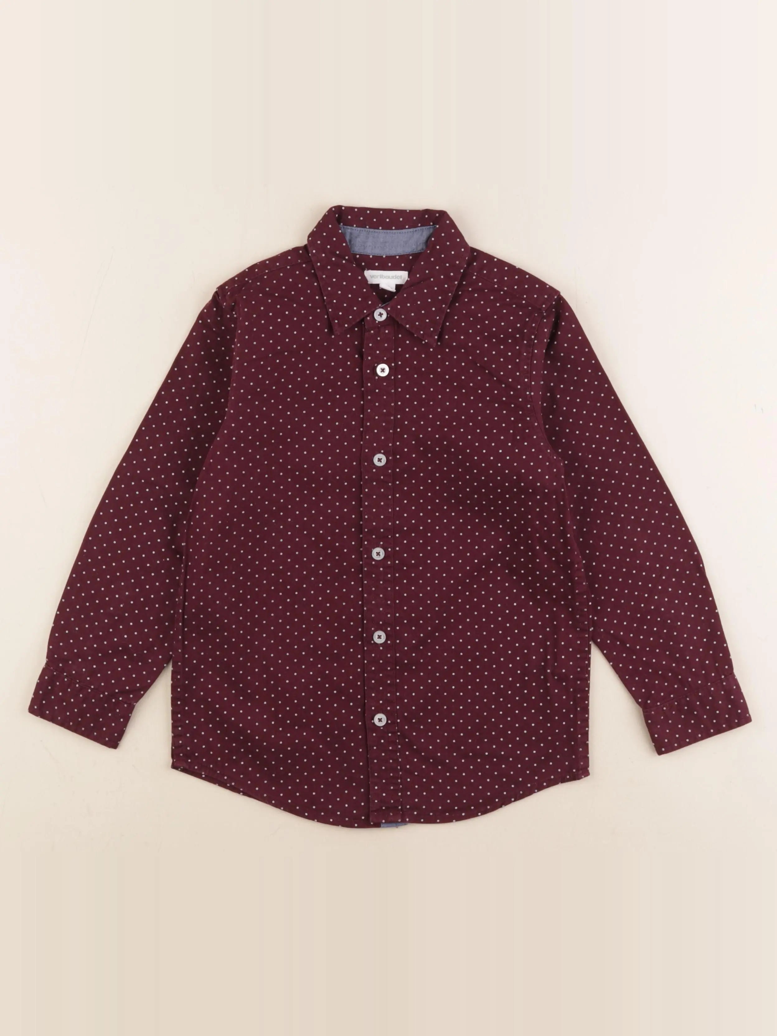 Vertbaudet - chemise rouge - 6 ans