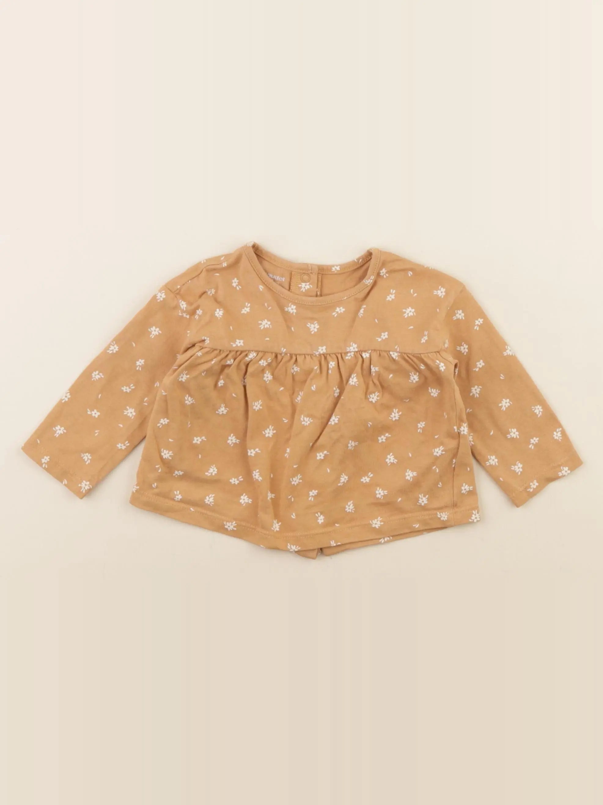 Vertbaudet - tee-shirt jaune - 3 mois