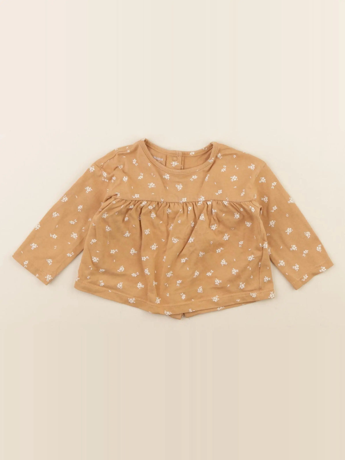 Vertbaudet - tee-shirt jaune - 3 mois