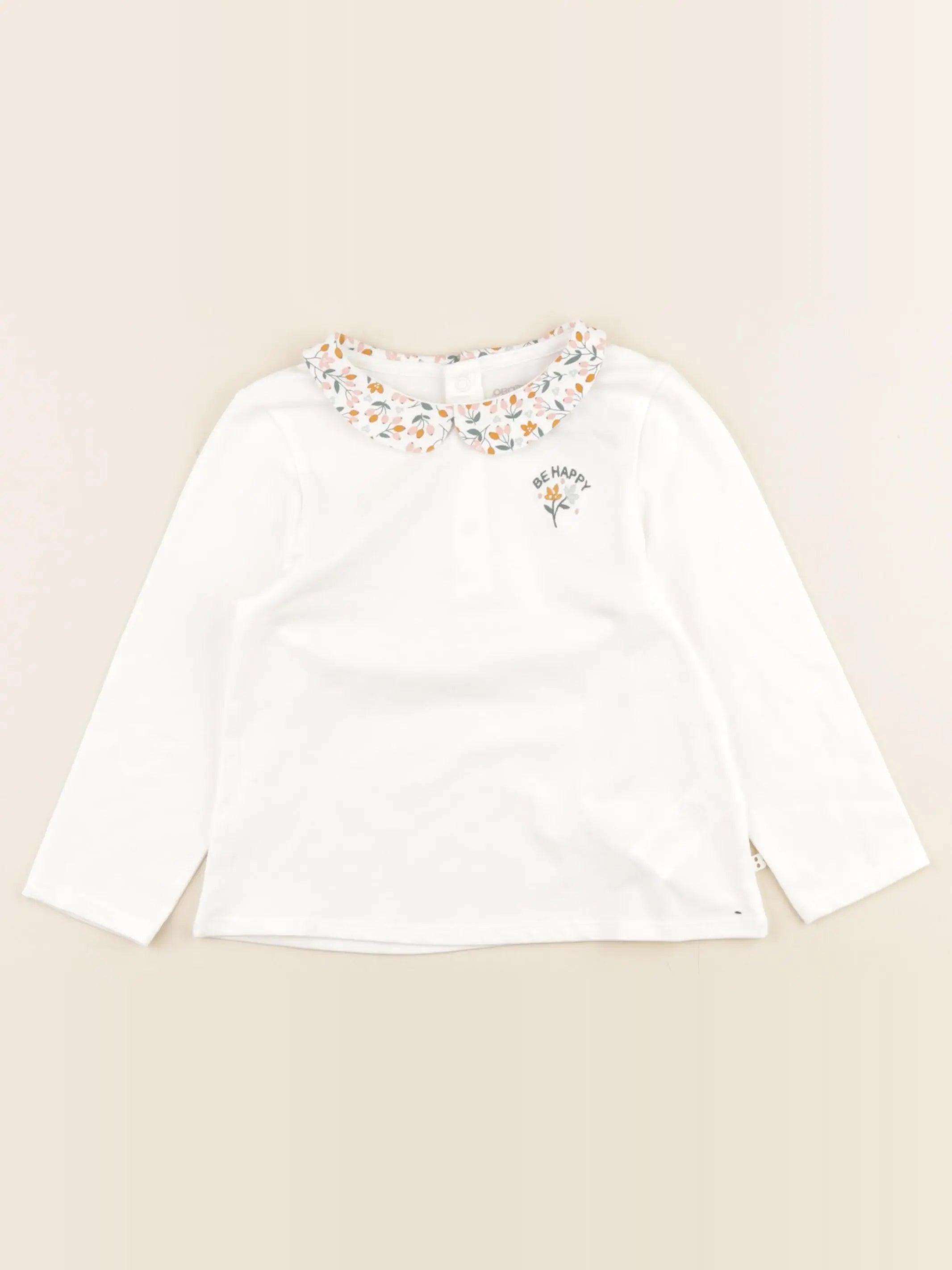 Obaïbi - tee-shirt blanc - 24 mois