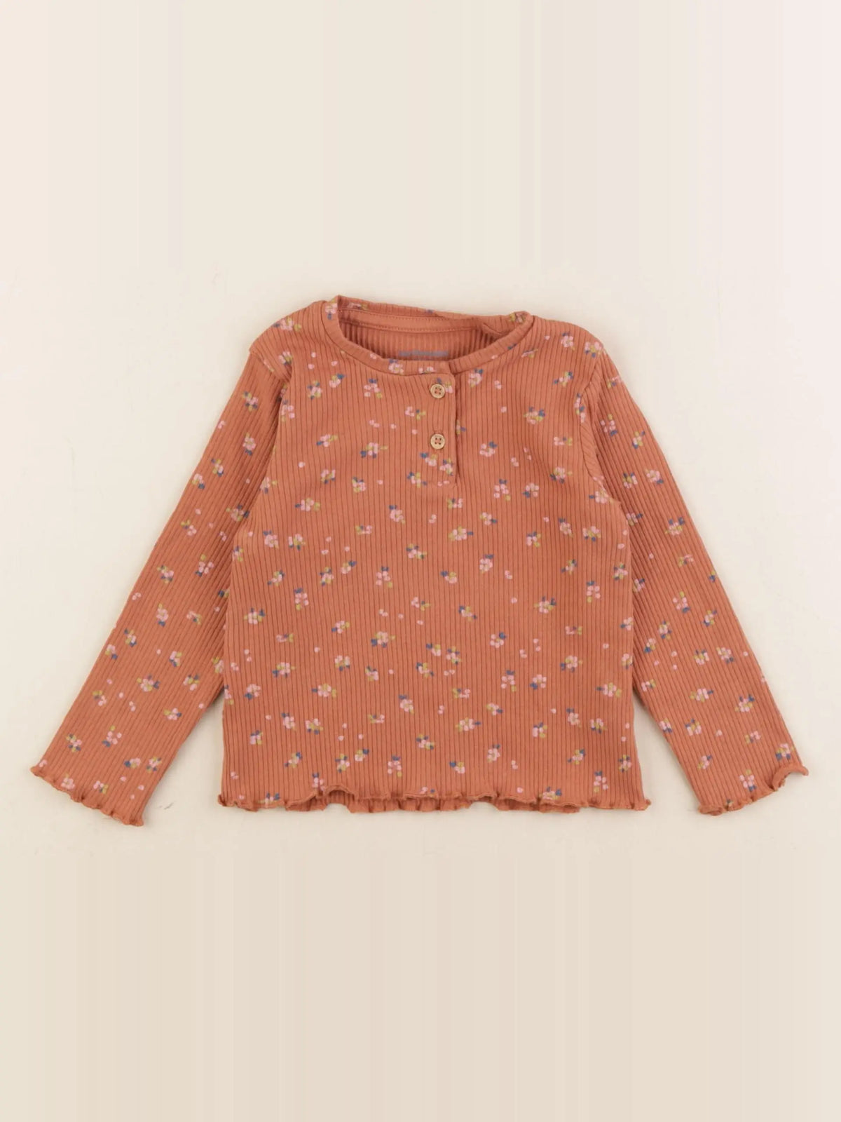 Vertbaudet - tee-shirt marron - 18 mois