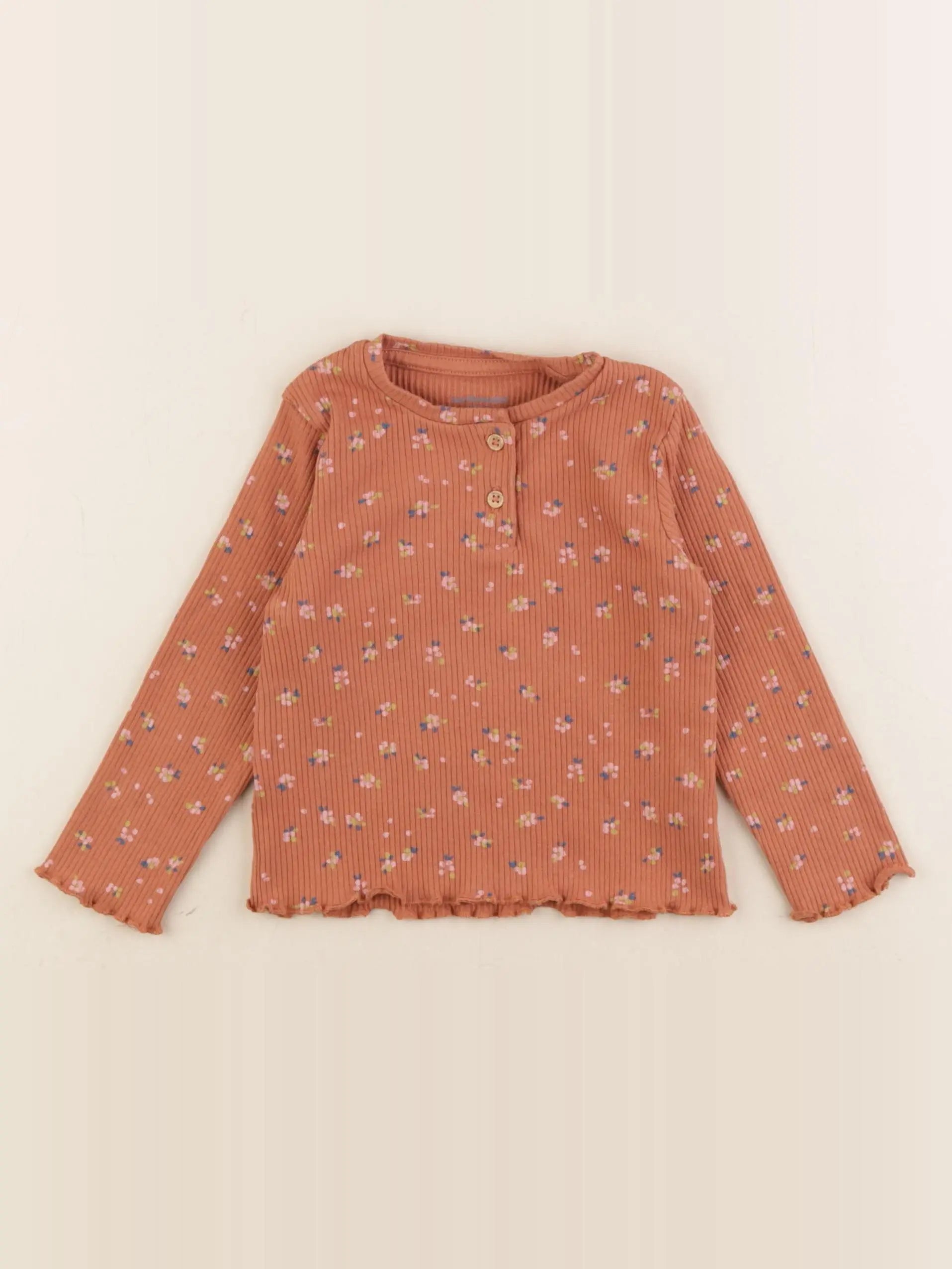 Vertbaudet - tee-shirt marron - 18 mois