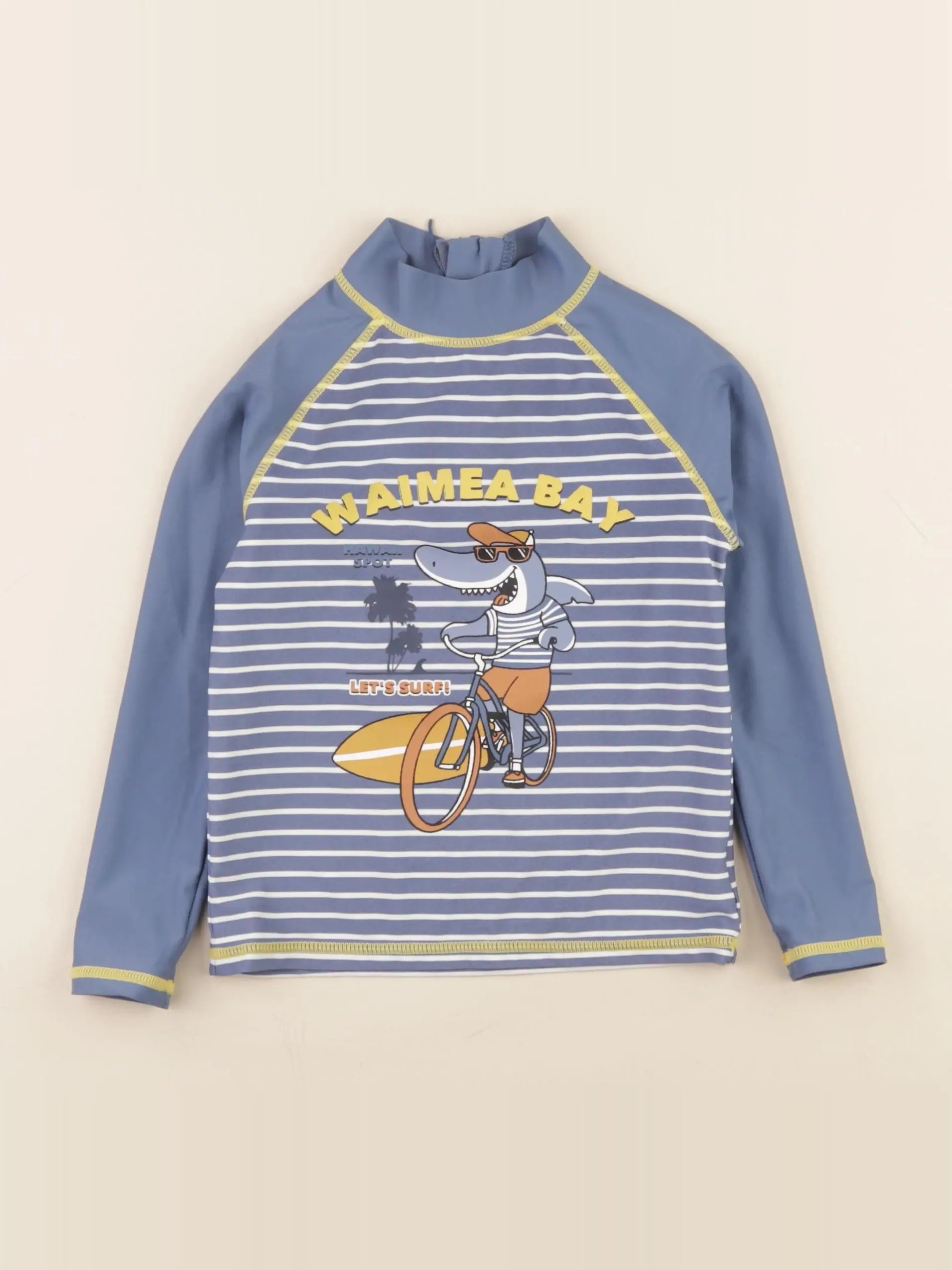 Vertbaudet - tee-shirt de bain bleu - 4 ans