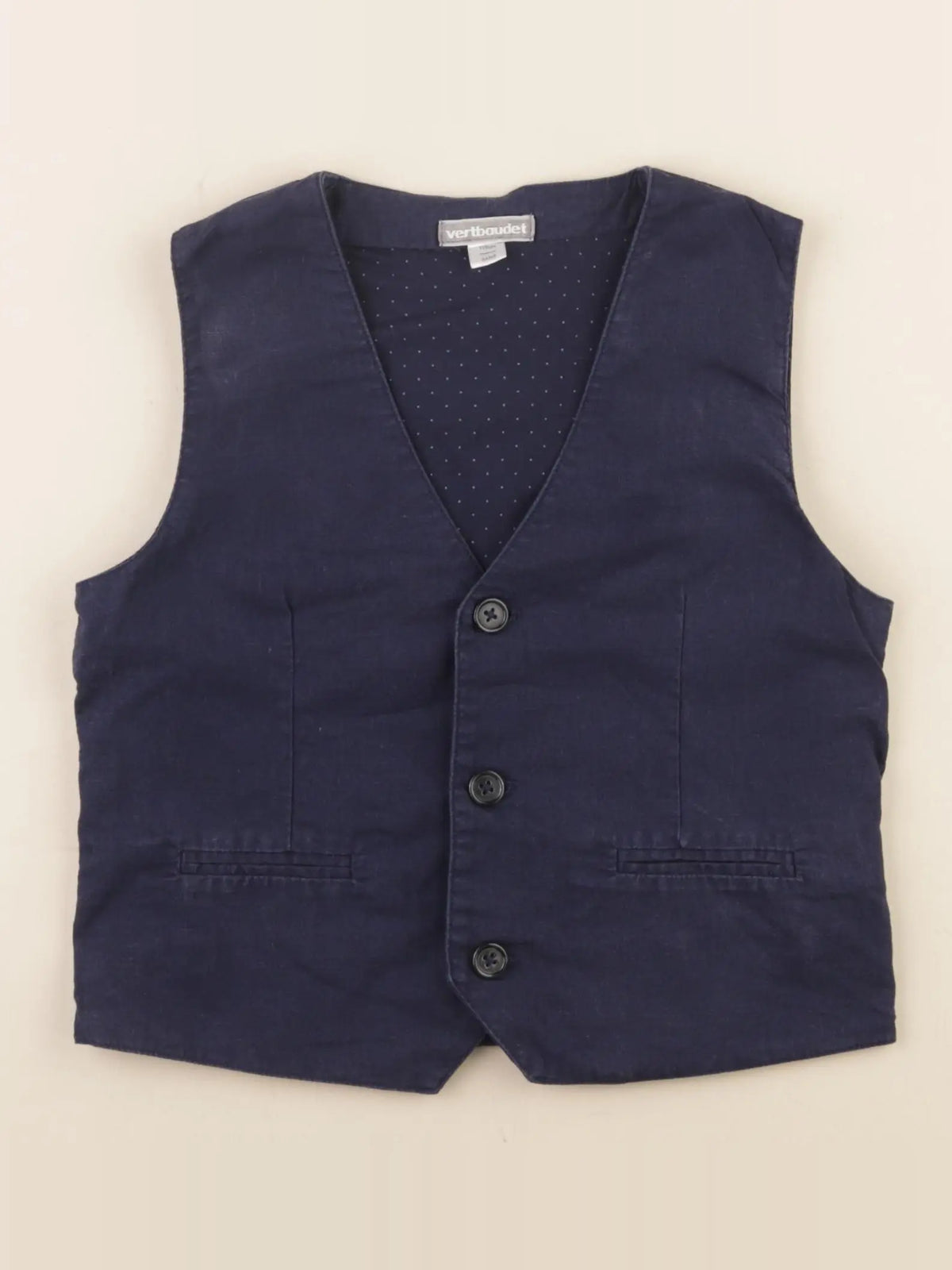 Vertbaudet - gilet bleu - 6 ans