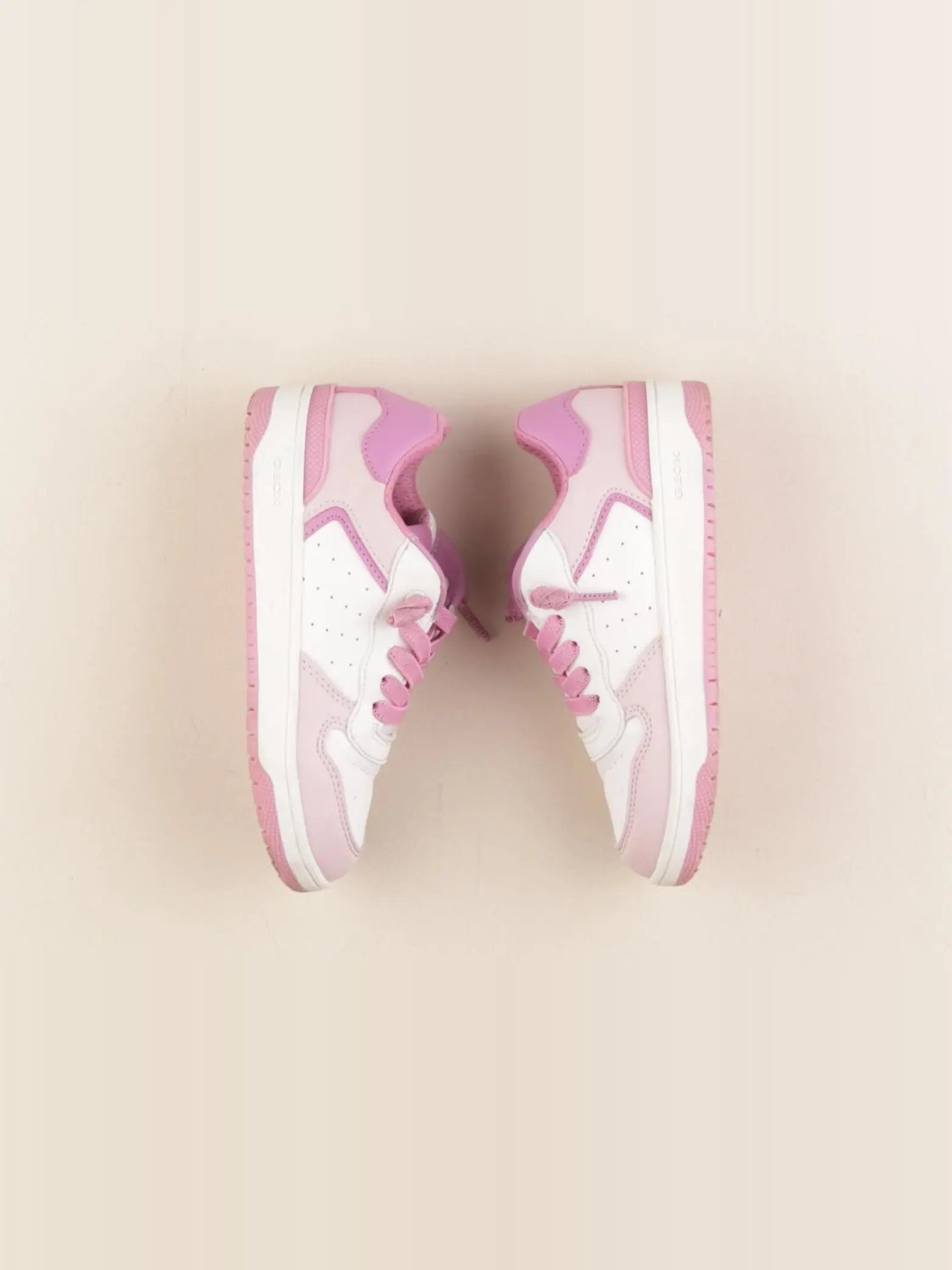 Geox - baskets blanc, rose - pointure 30