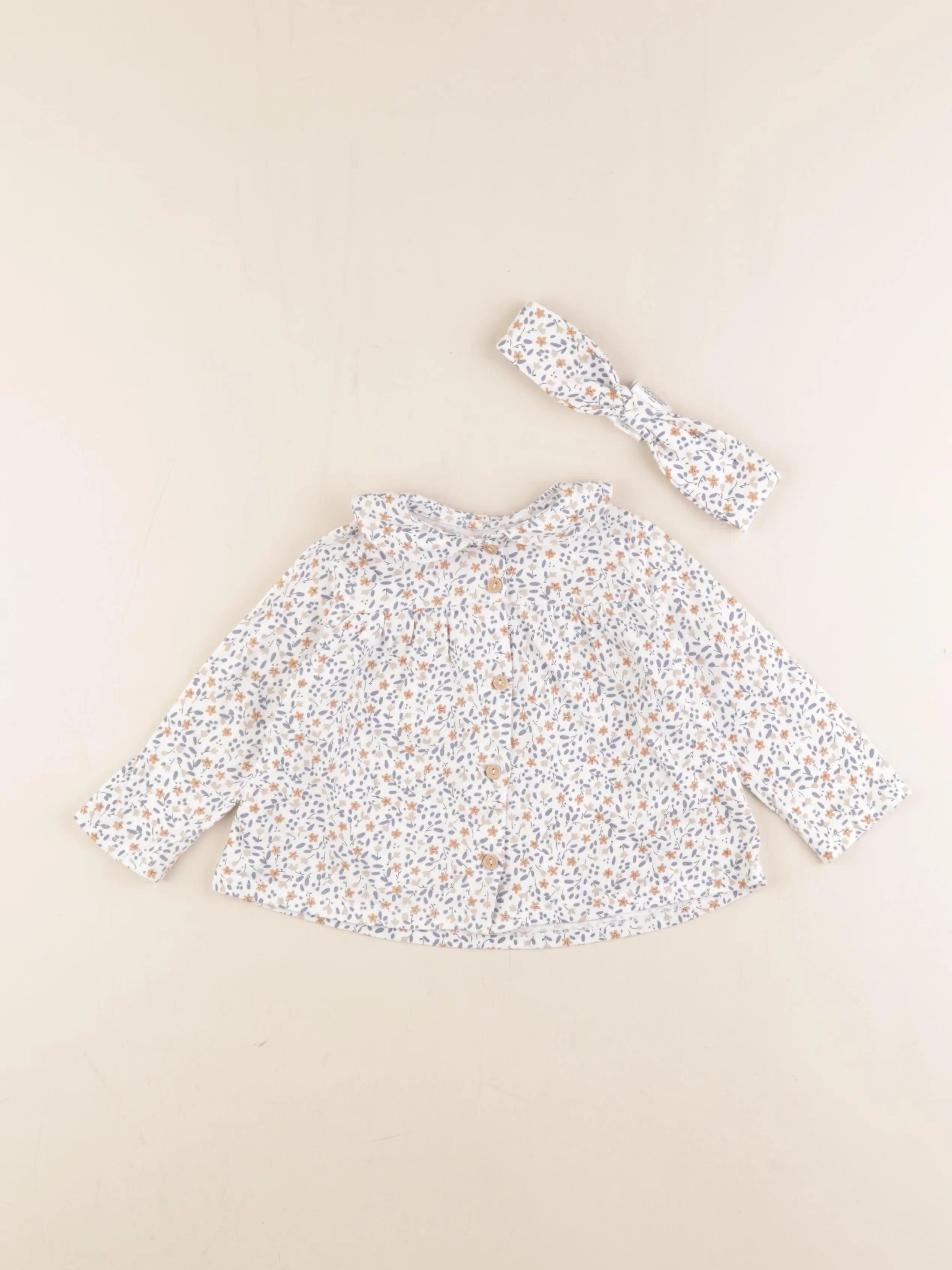 Vertbaudet - tee-shirt blanc - 18 mois