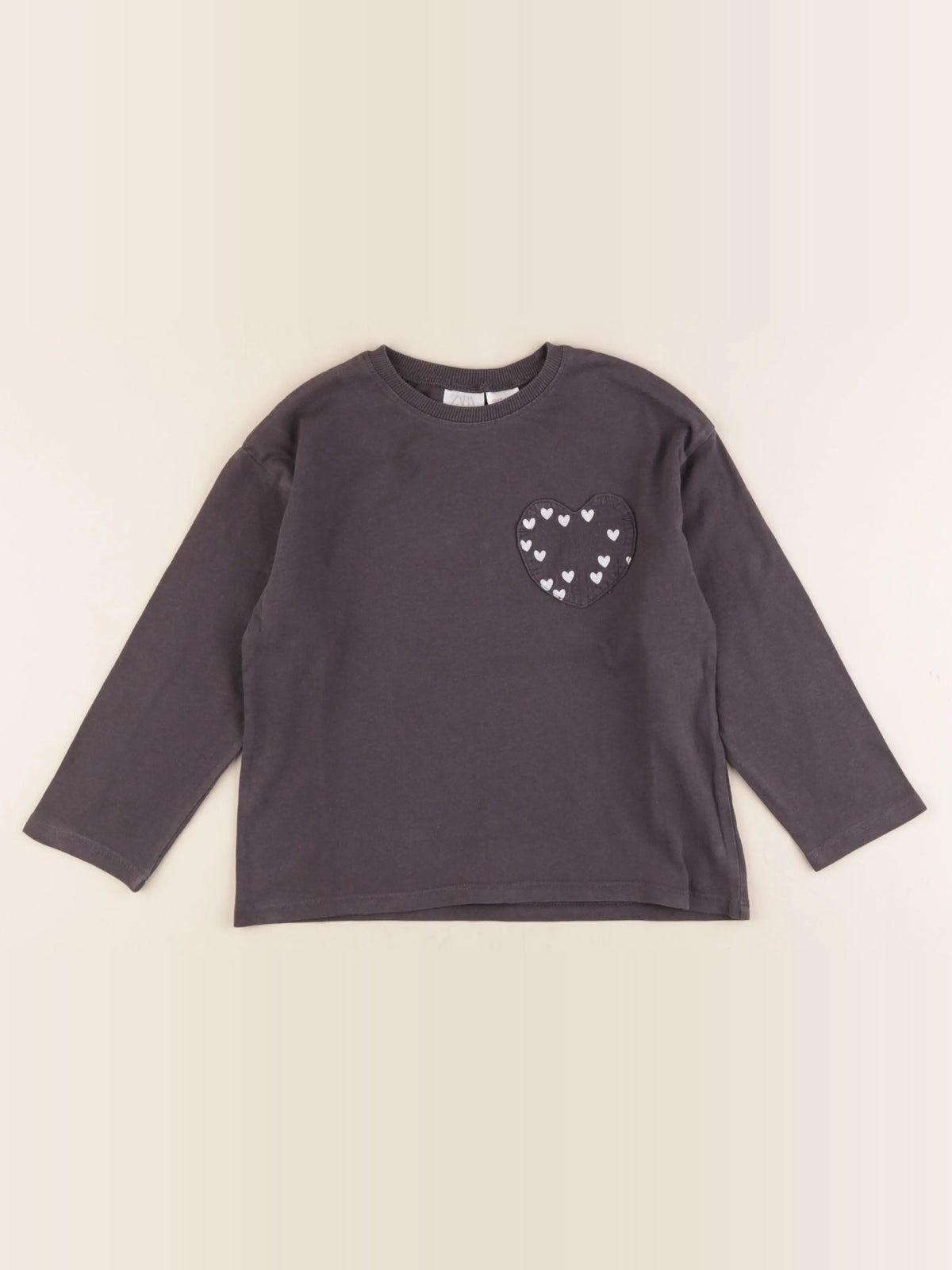Zara - tee-shirt gris - 5/6 ans