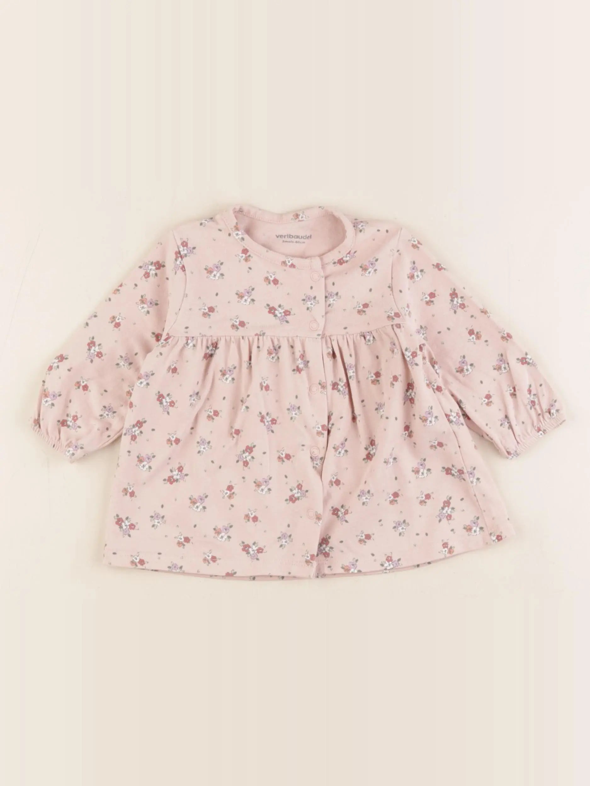 Vertbaudet - robe rose - 3 mois
