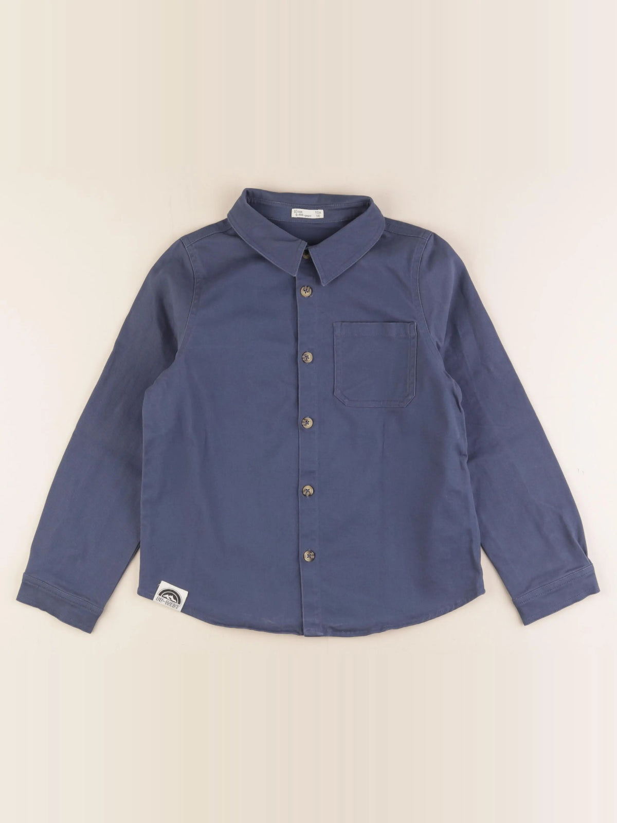 Little Cigogne - chemise bleu - 10 ans