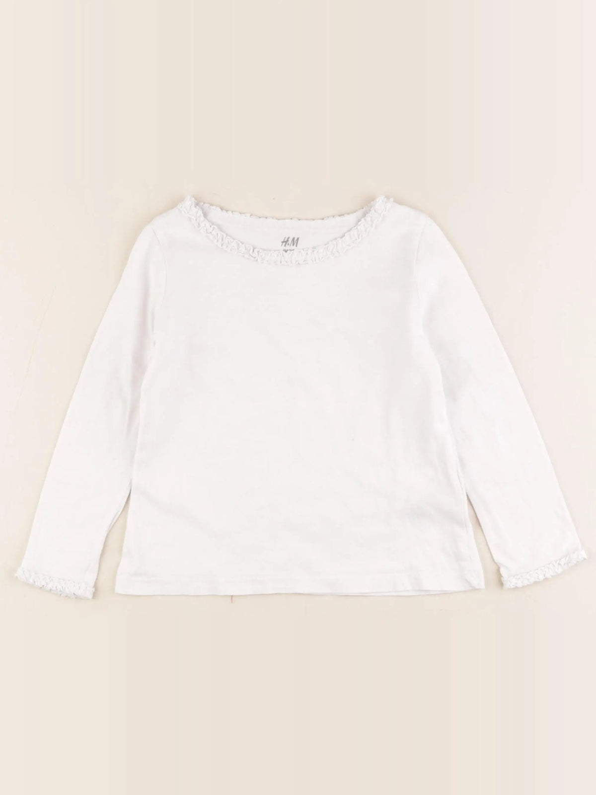H&M - tee-shirt blanc - 2/4 ans