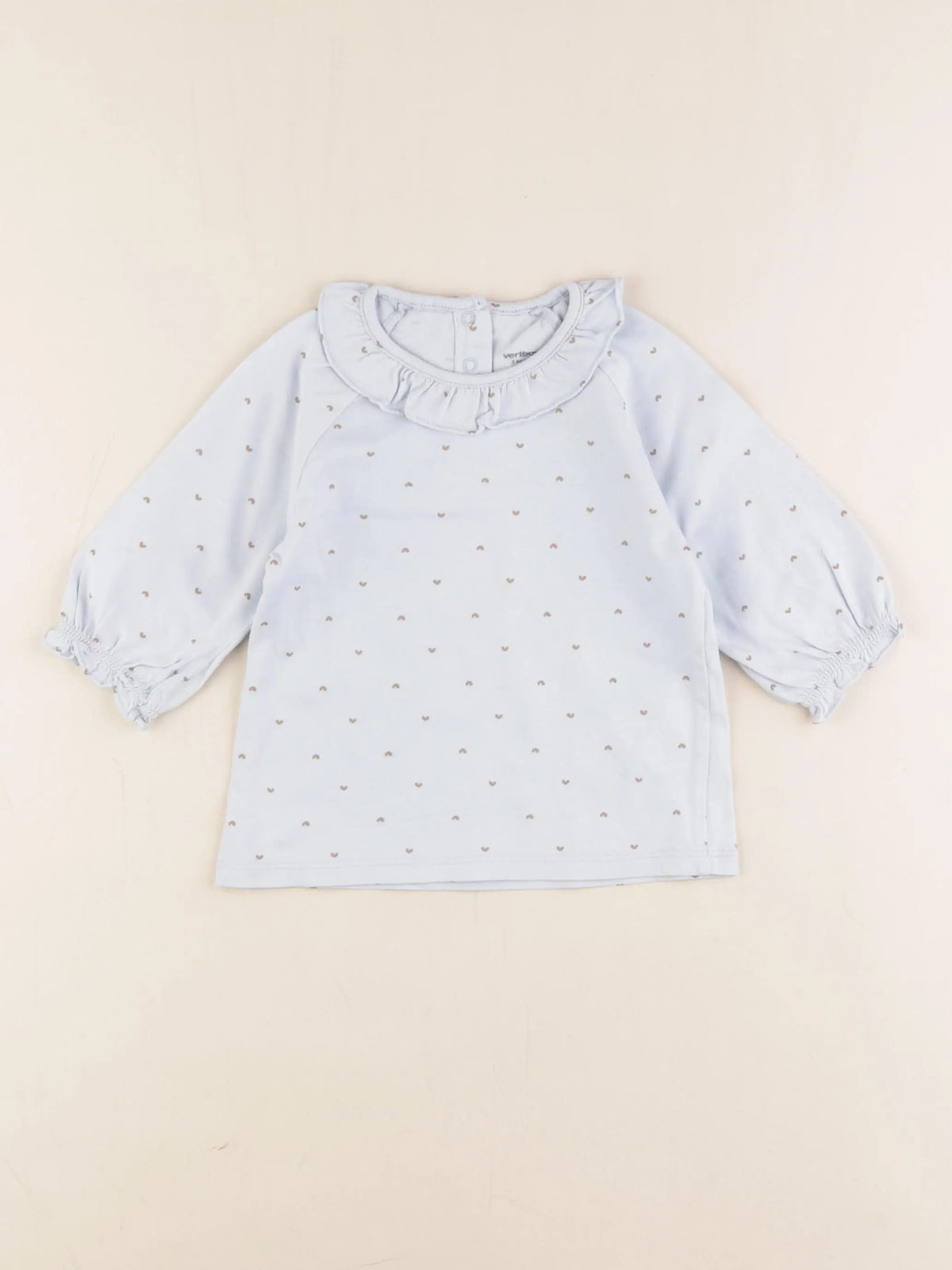 Vertbaudet - tee-shirt bleu, marron - 3 ans