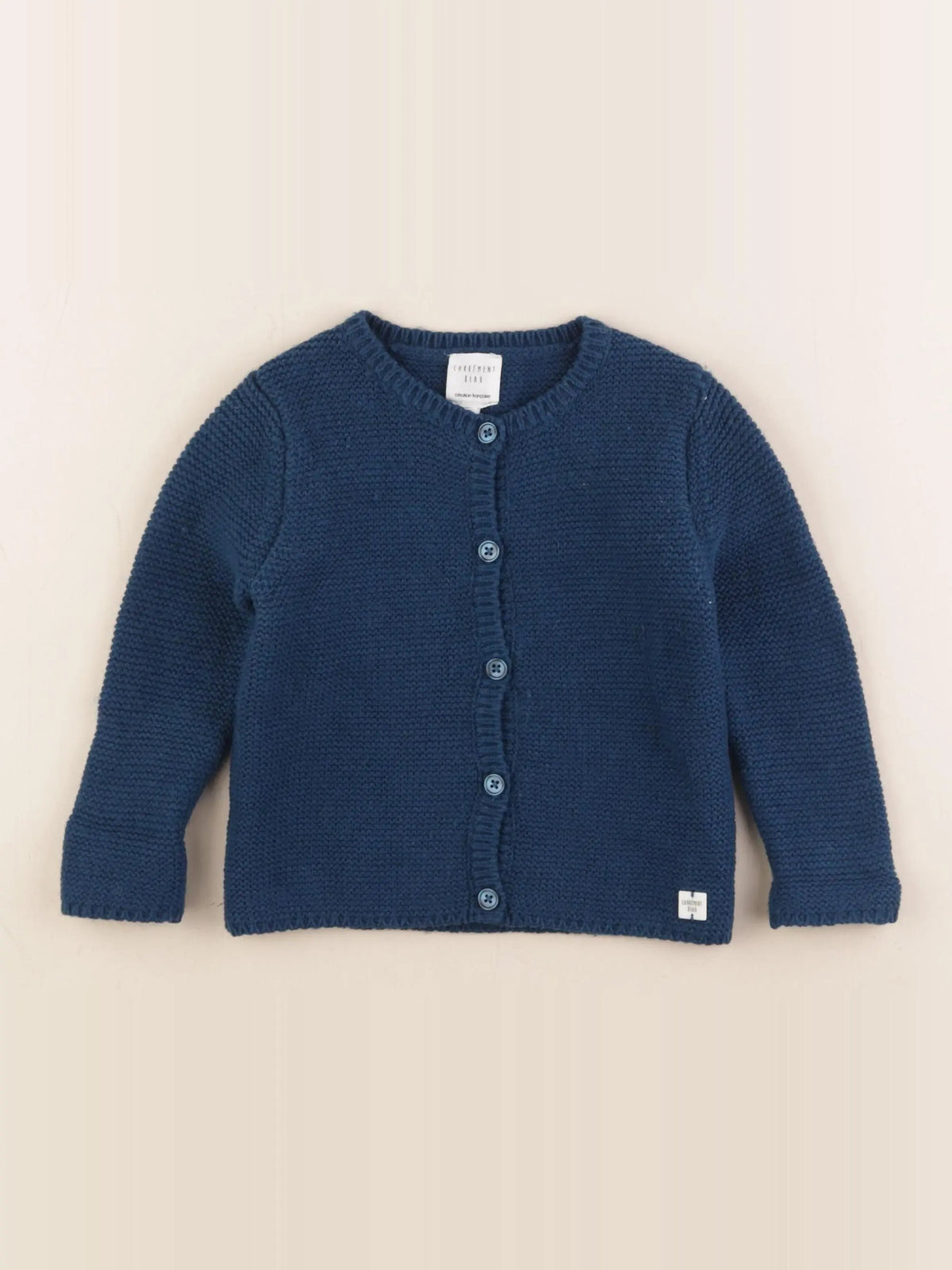 Carrément Beau - gilet bleu - 18 mois