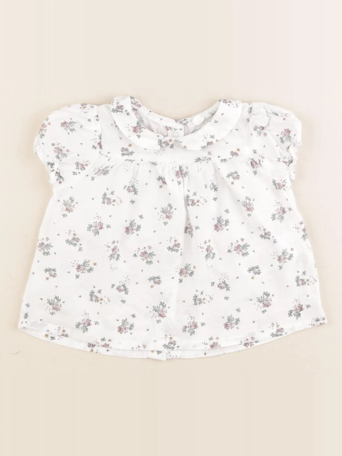 Vertbaudet - blouse blanc - 12 mois