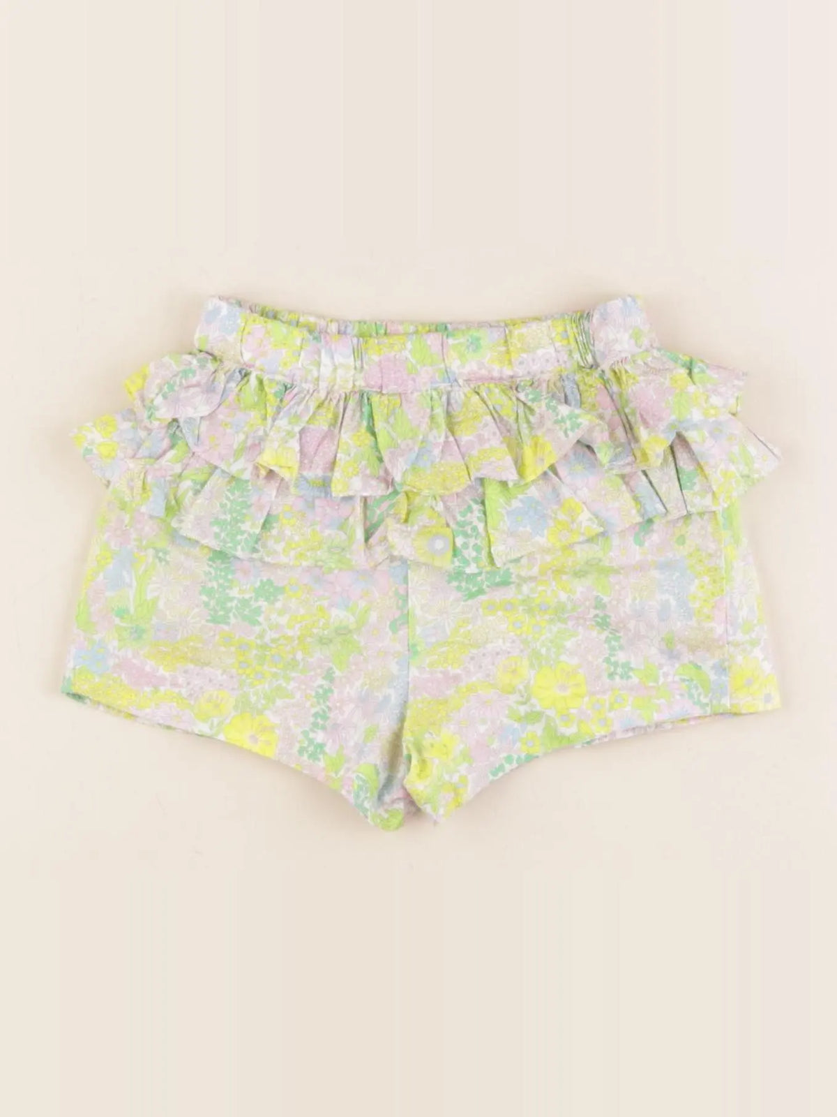 Jacadi - short liberty jaune, vert - 12 mois