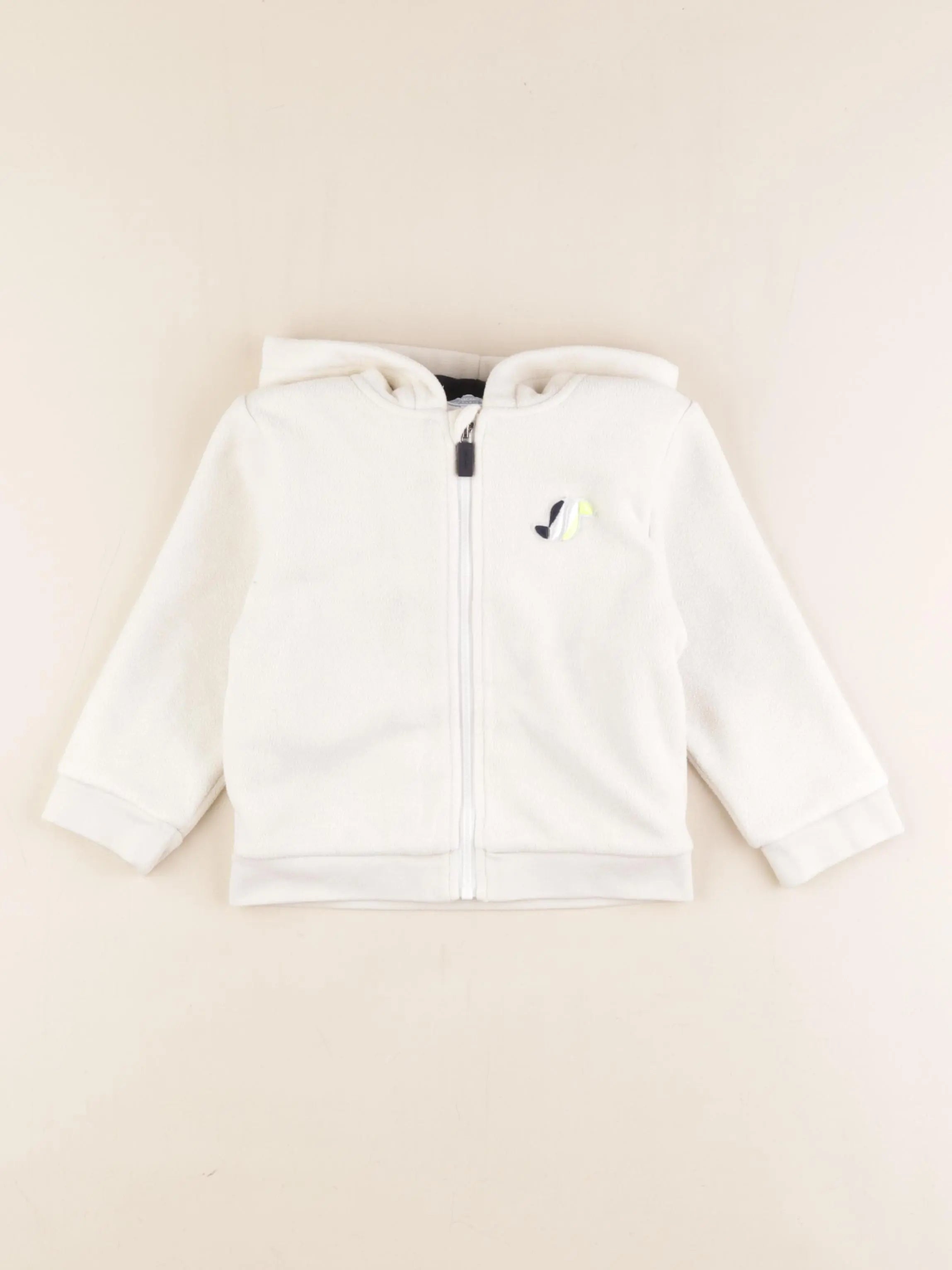 Jacadi - sweat blanc - 36 mois