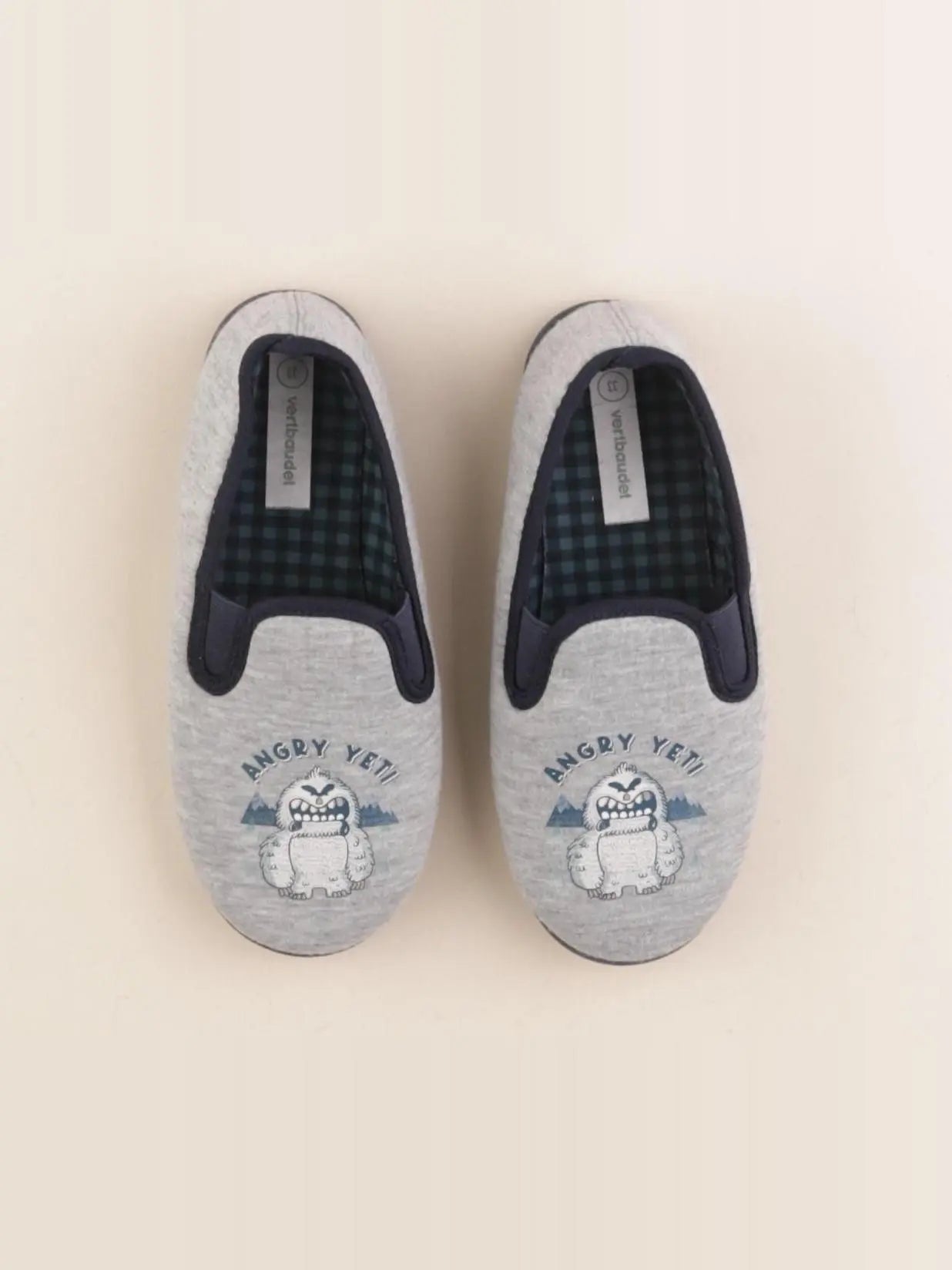 Vertbaudet - chaussons gris - pointure 33