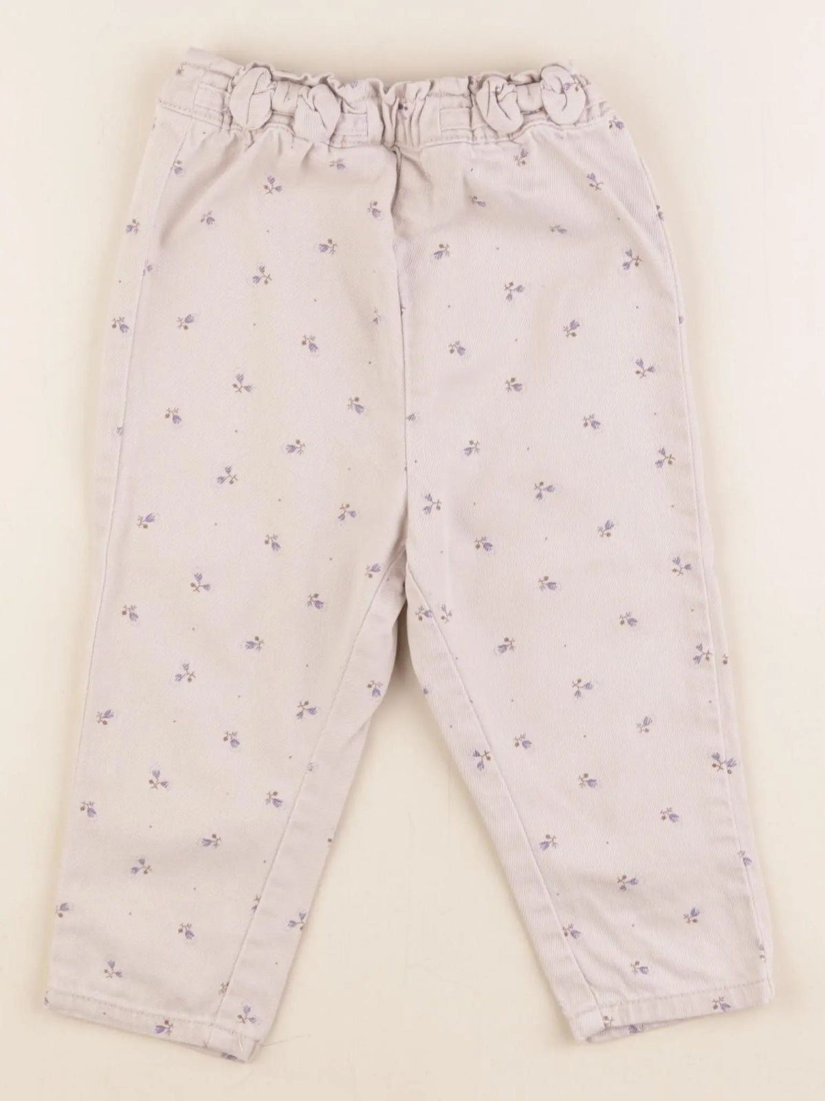 Vertbaudet - pantalon beige - 24 mois