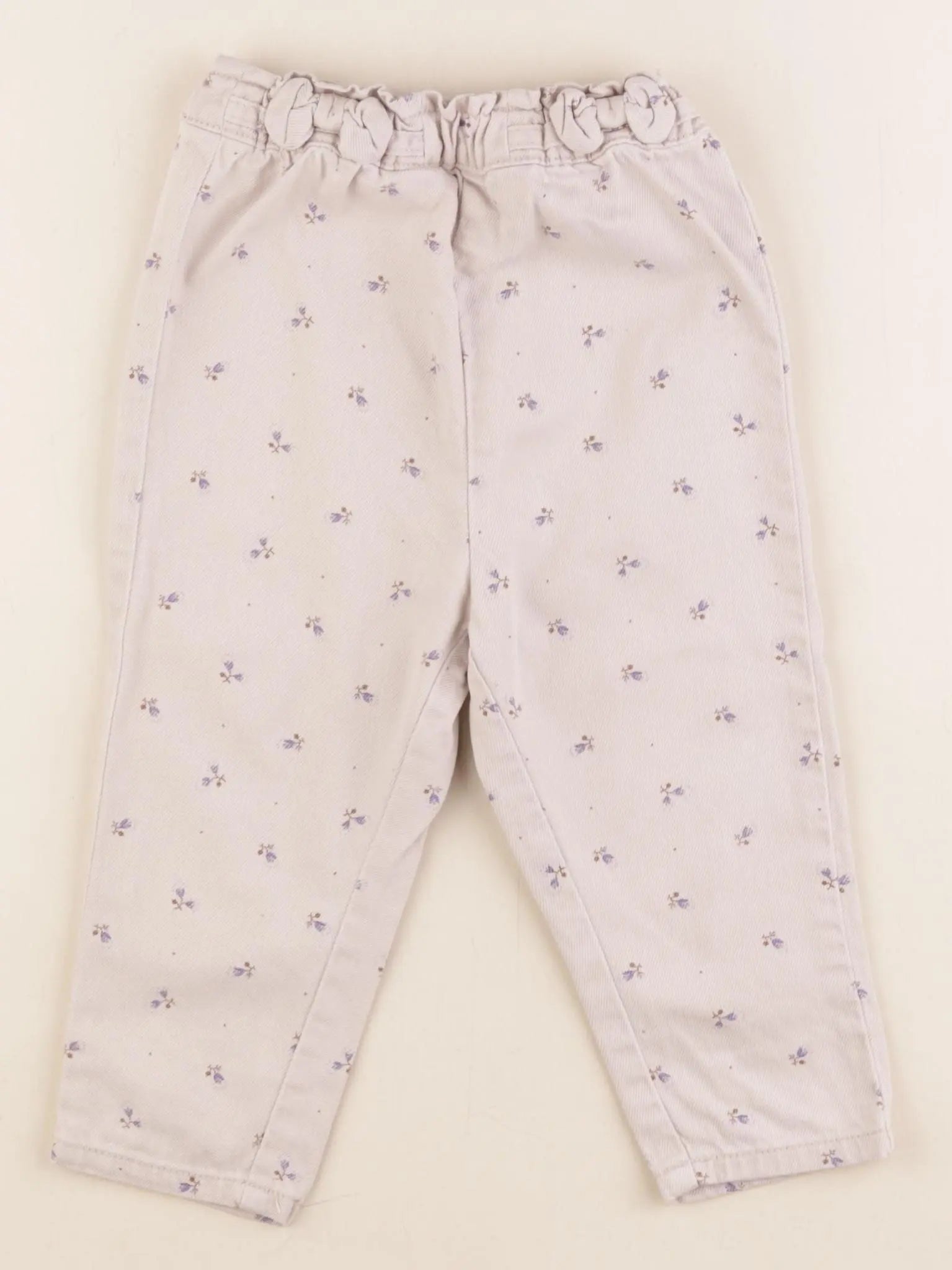 Vertbaudet - pantalon beige - 24 mois