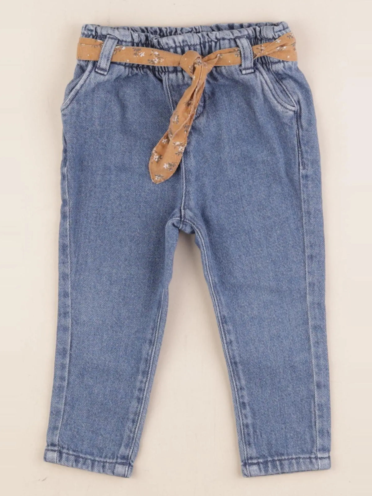 Vertbaudet - pantalon bleu - 18 mois