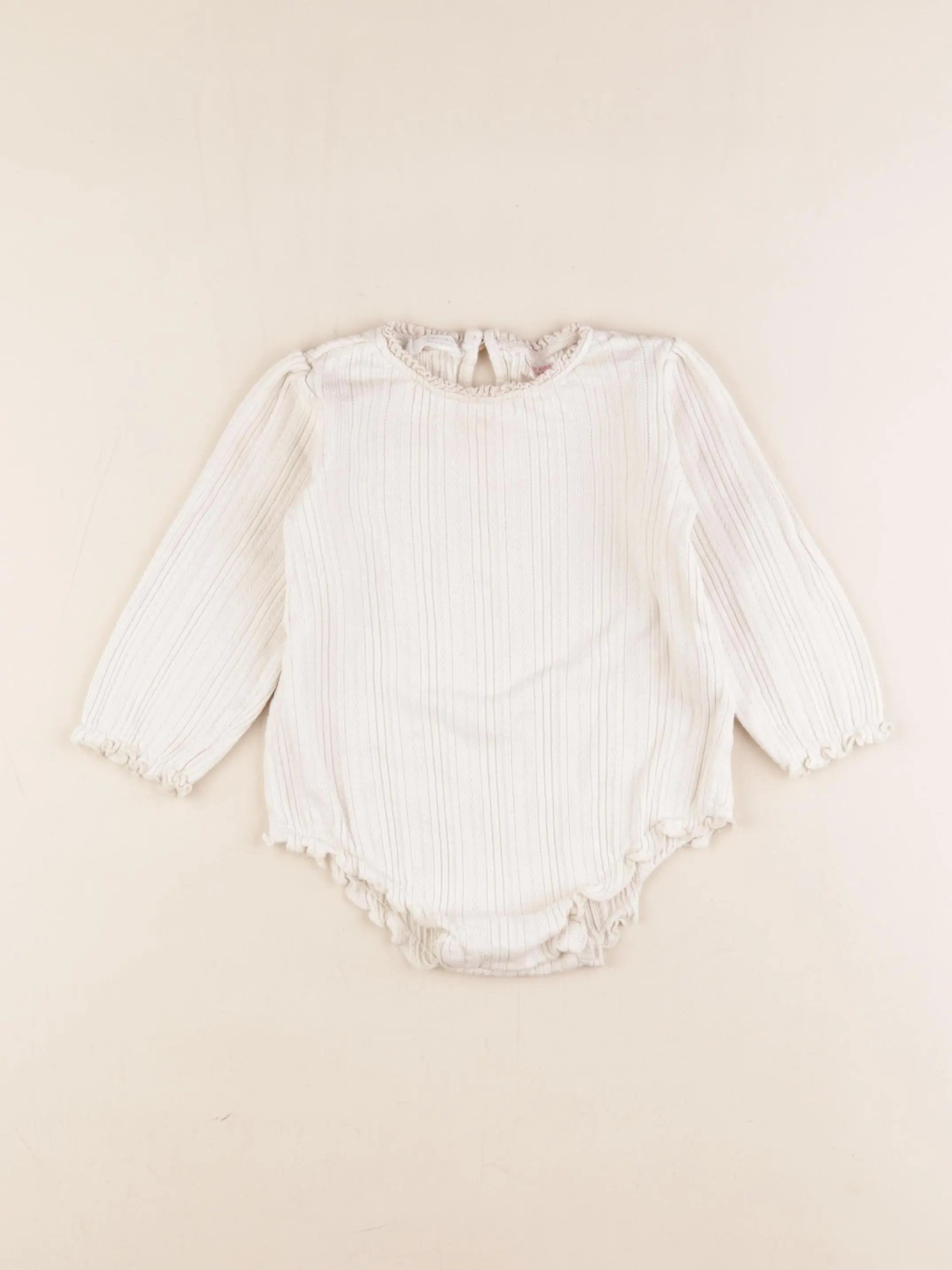 Zara - body tee-shirt beige - 9 mois
