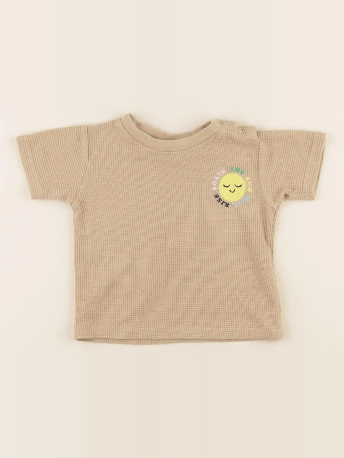 Cyrillus - tee-shirt beige - 12 mois