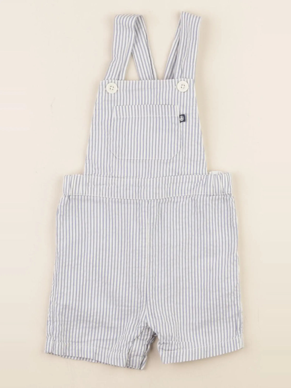 Petit Bateau - salopette bleu - 12 mois