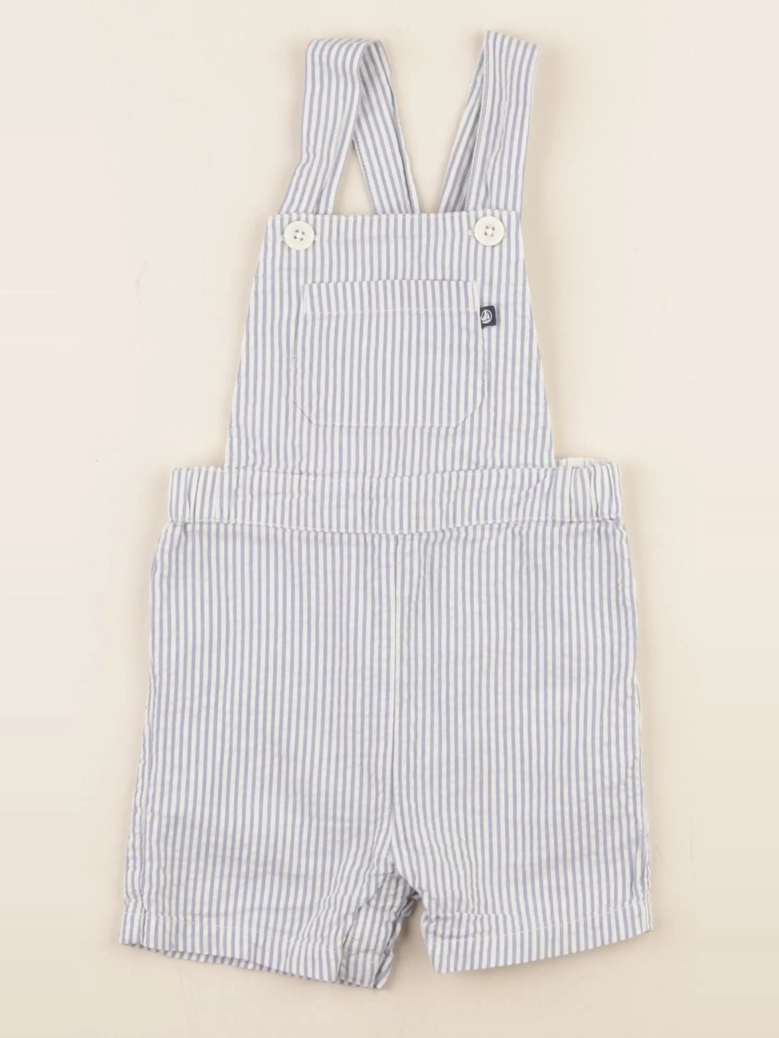 Petit Bateau - salopette bleu - 12 mois