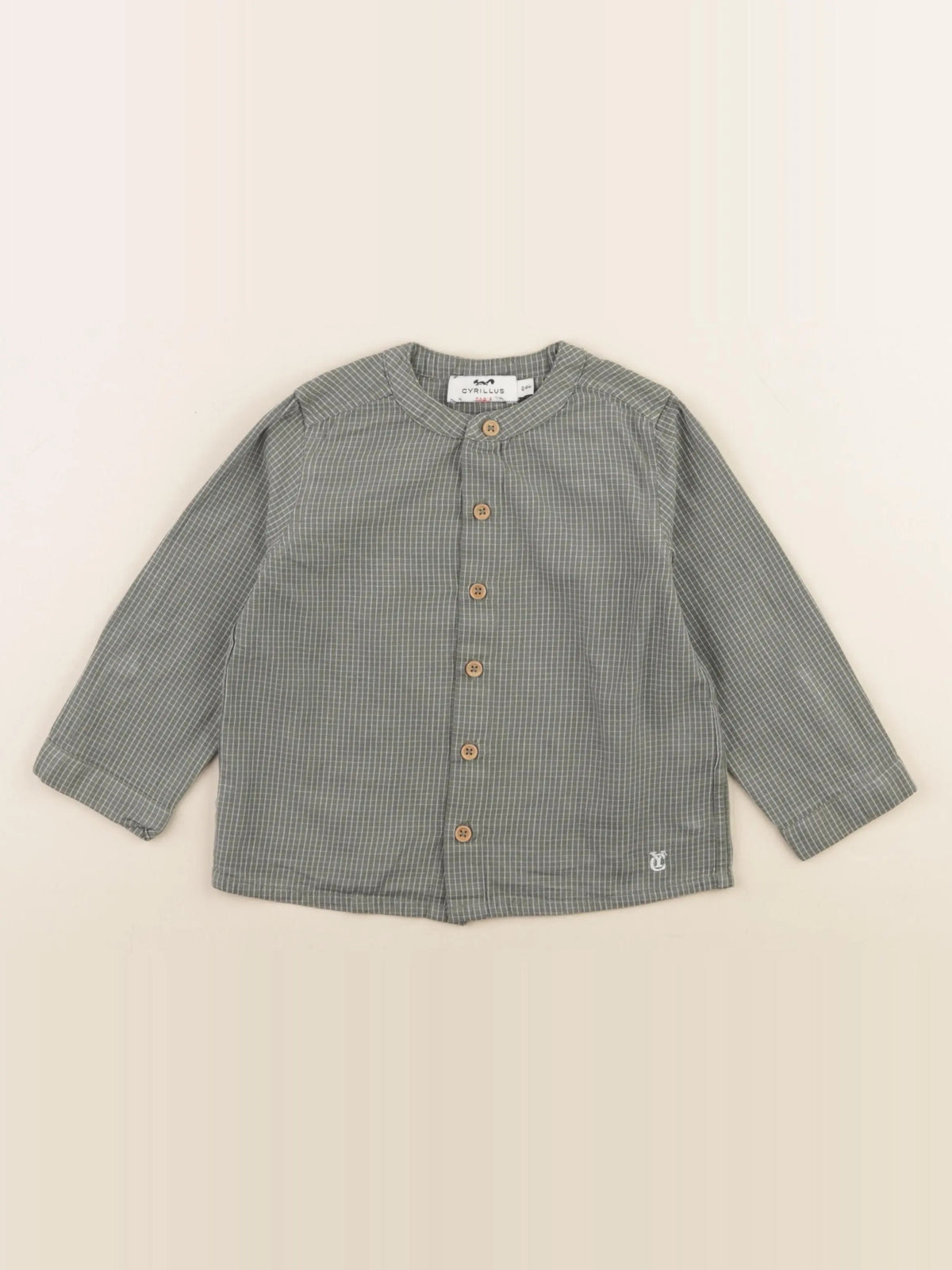 Cyrillus - chemise vert - 24 mois