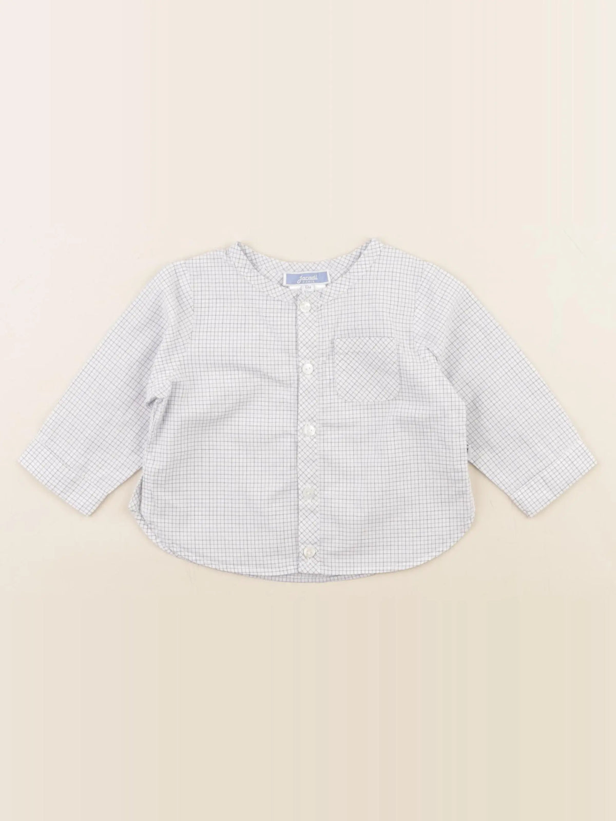 Jacadi - chemise bleu - 6 mois