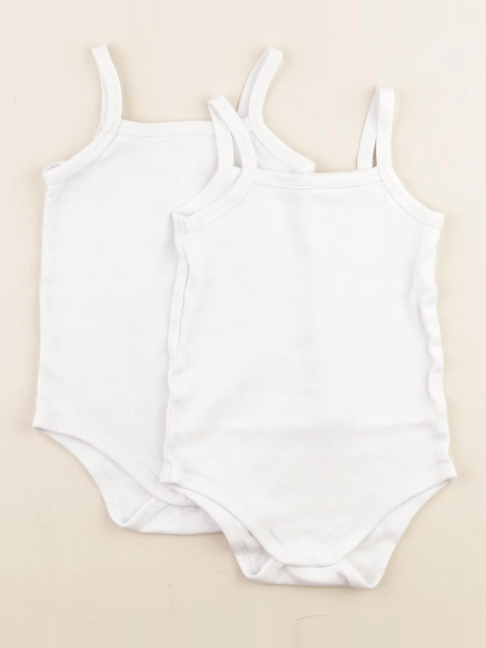 Vertbaudet - lot de 2 bodies en coton blanc - 36 mois